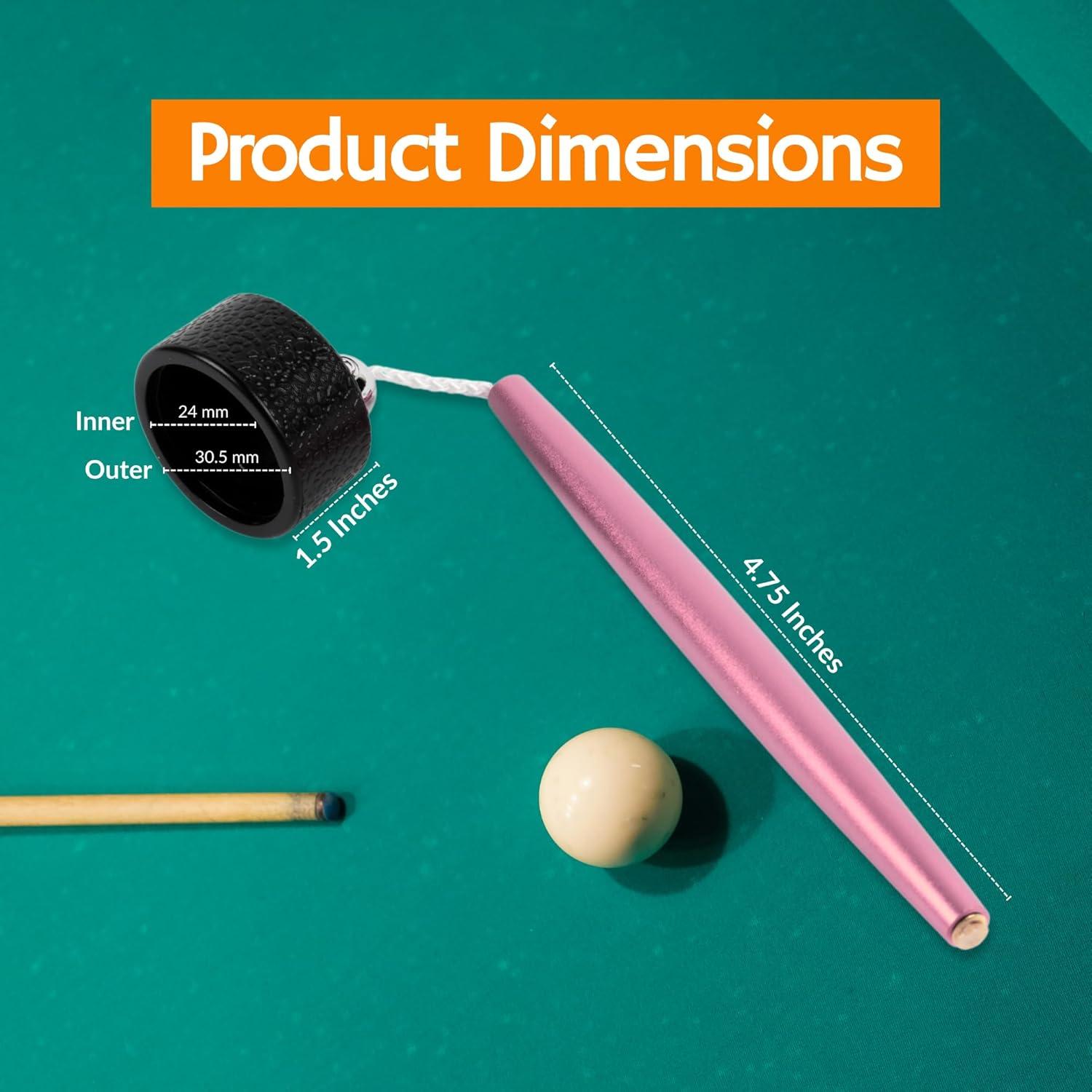 Soporte de Tiza de Aluminio Cru5h para Billar - Rosa