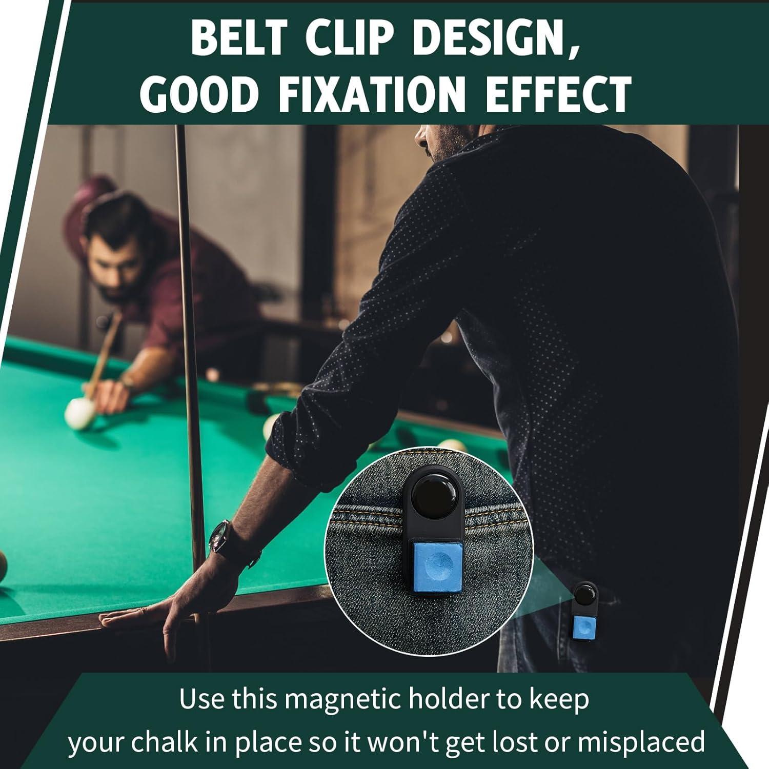 Set de Soporte Magnético y Tiza para Billar Silipull - 2 Piezas