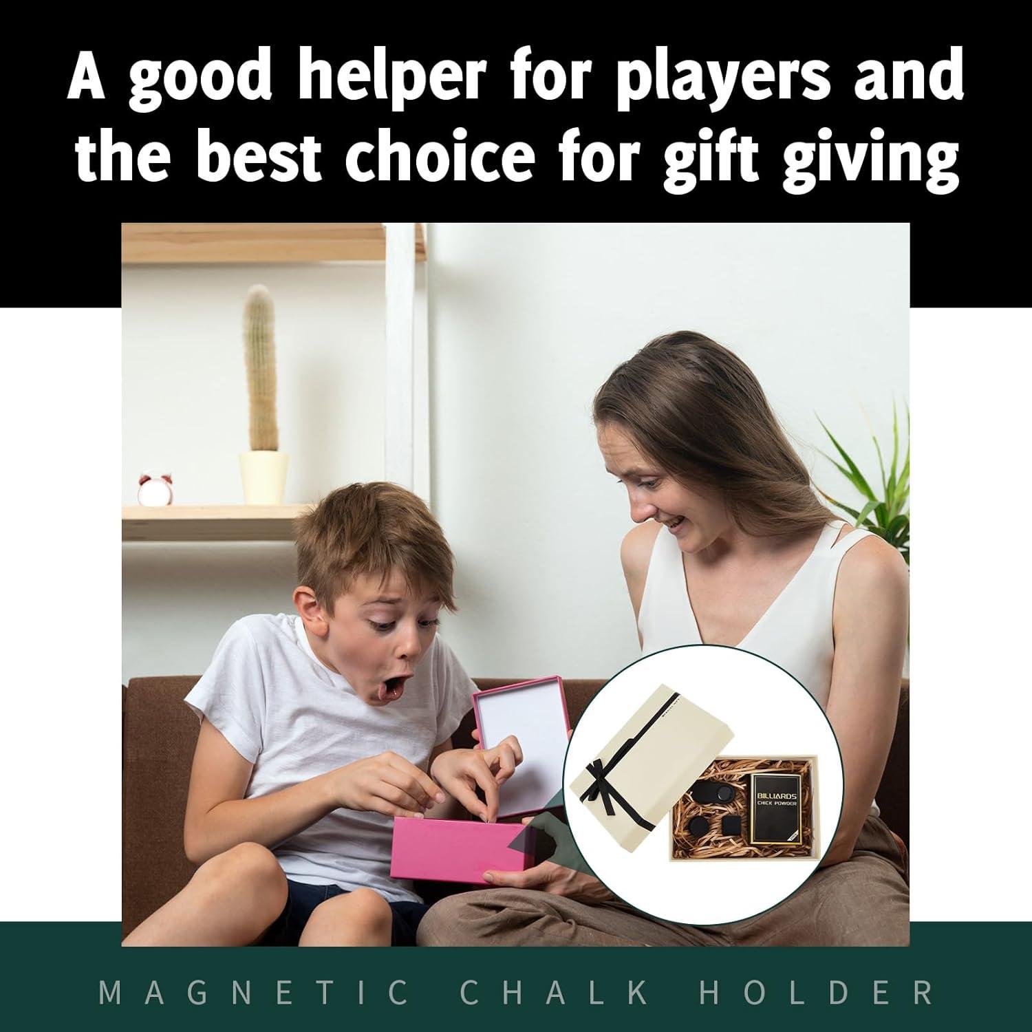 Set de Soporte Magnético y Tiza para Billar Silipull - 2 Piezas