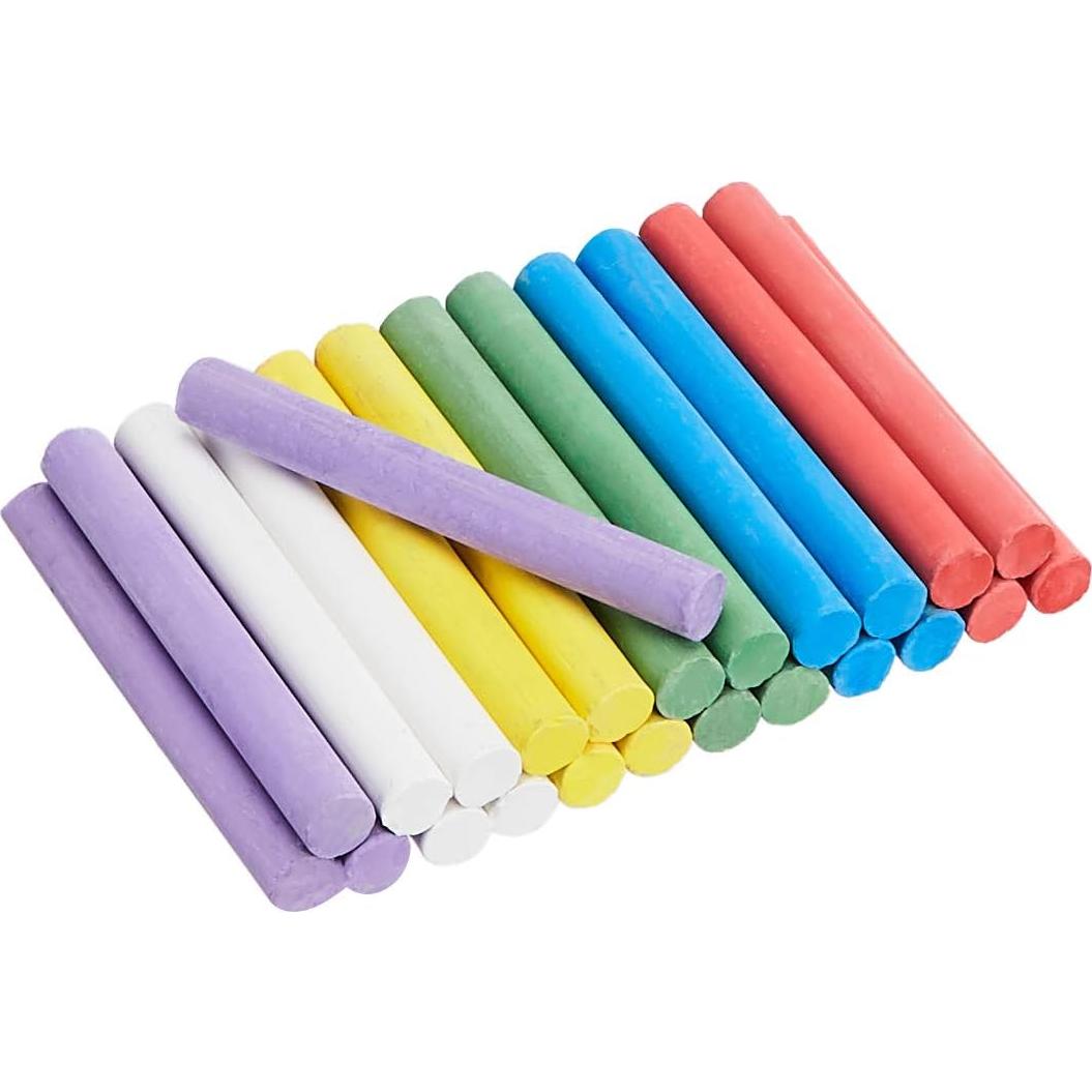 Tiza Sin Polvo Amazon Basics 24 Piezas con Borrador