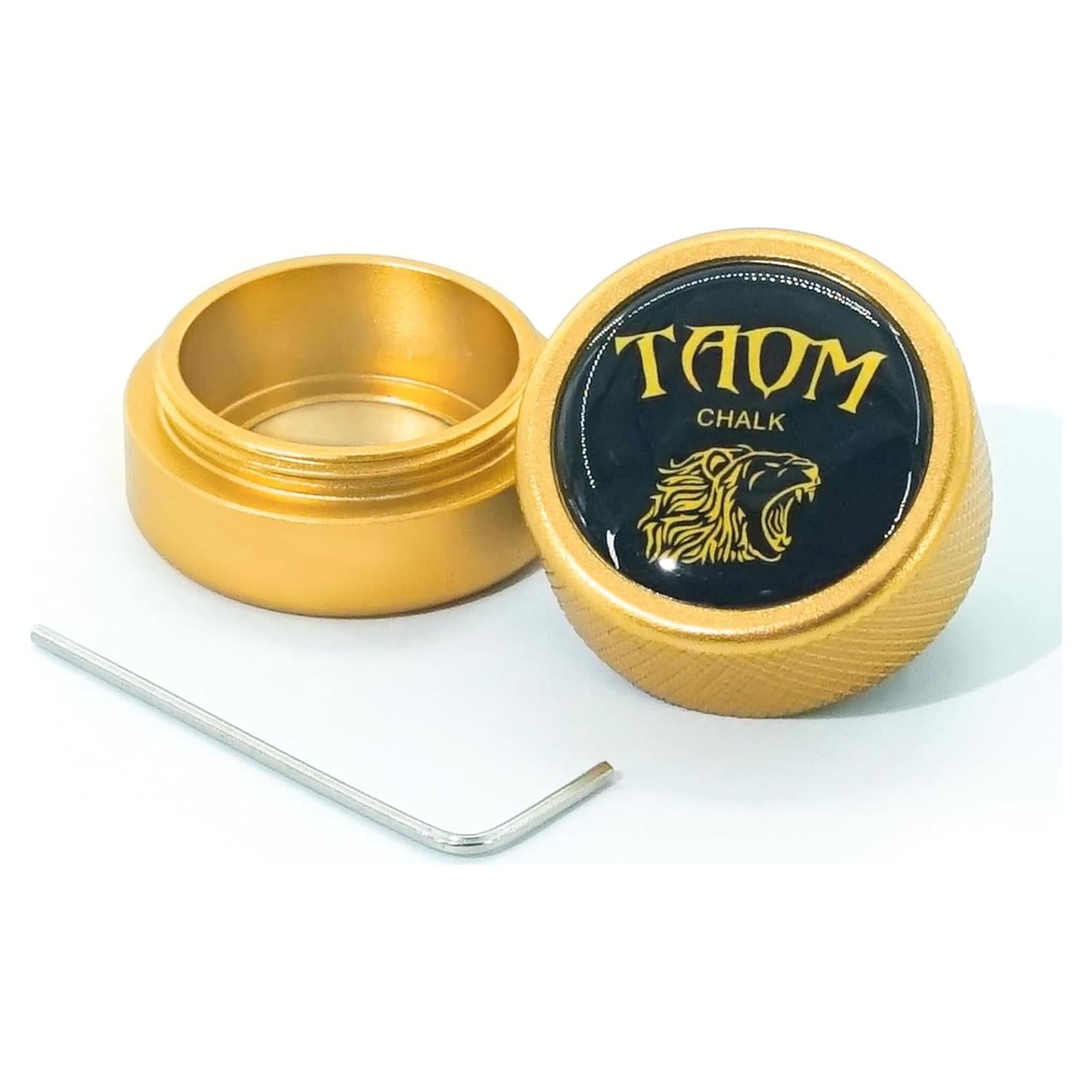 Soporte de Tiza de Billar Redondo Banly Amarillo Magnético