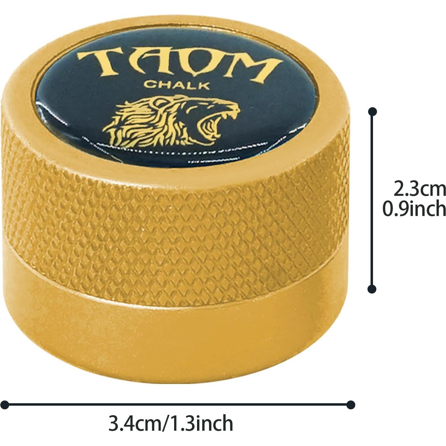 Soporte de Tiza de Billar Redondo Banly Amarillo Magnético