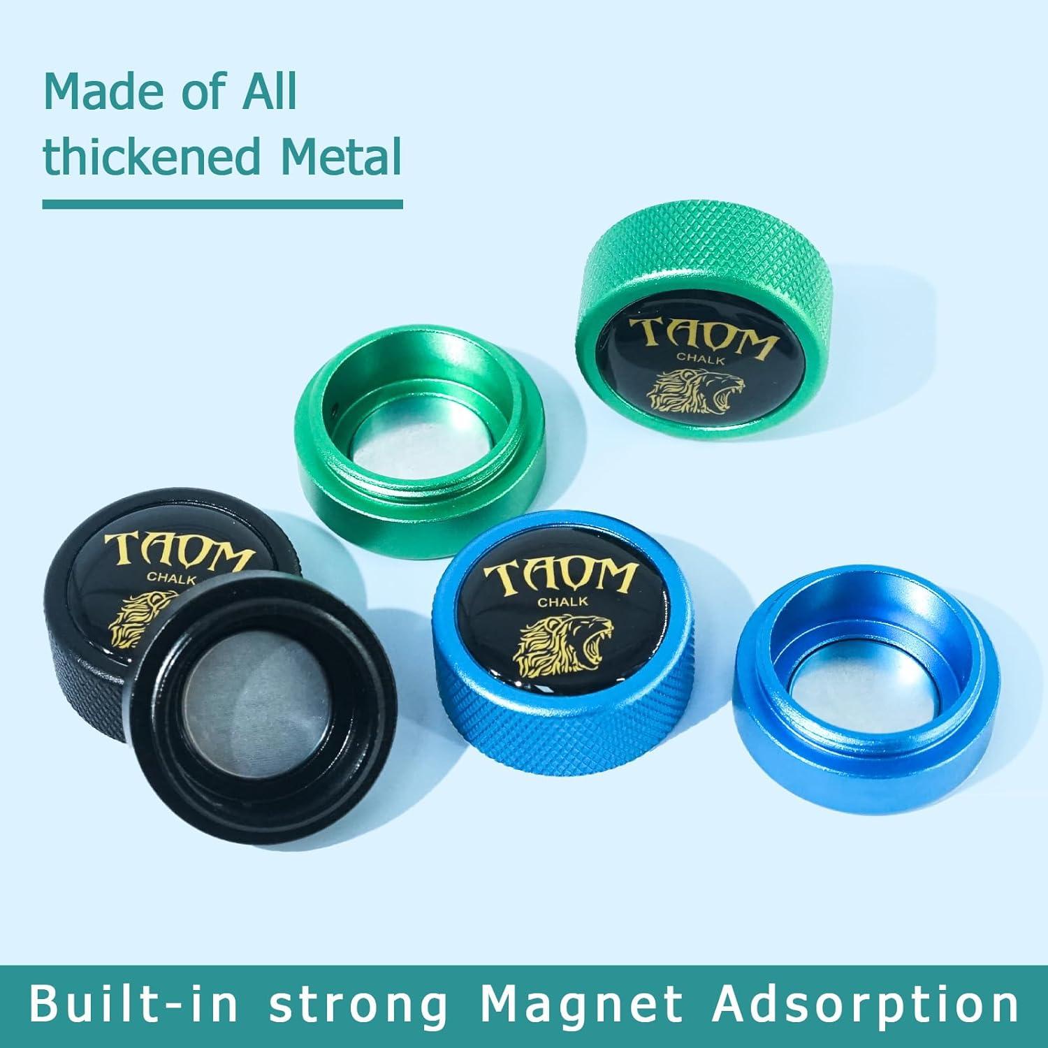 Soporte de Tiza de Billar Redondo Banly Amarillo Magnético