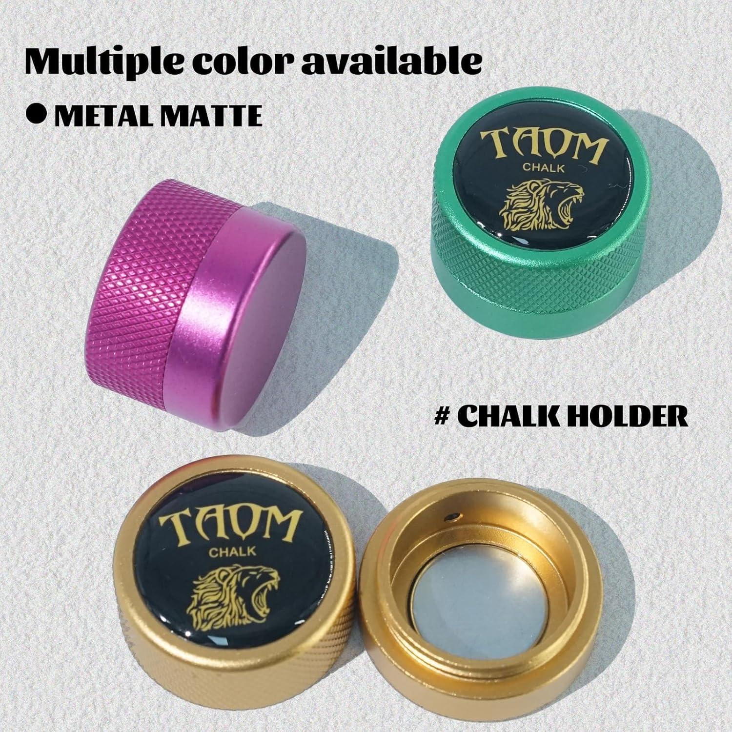 Soporte de Tiza de Billar Redondo Banly Amarillo Magnético