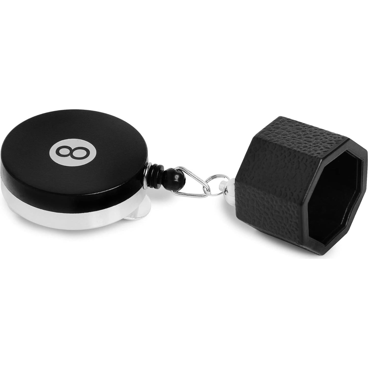 OKKO Tenedor Retráctil Octagonal para Tiza de Billar + Tiza Predator