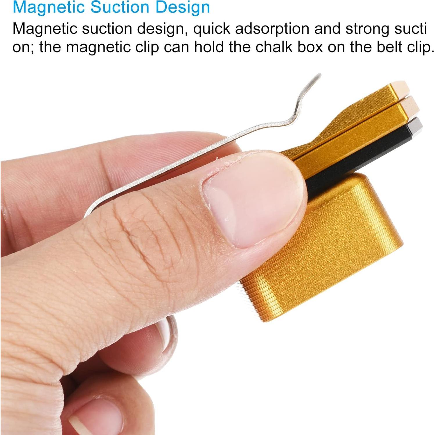 Soporte Magnético para Tiza de Billar PATIKIL Aluminio Clip