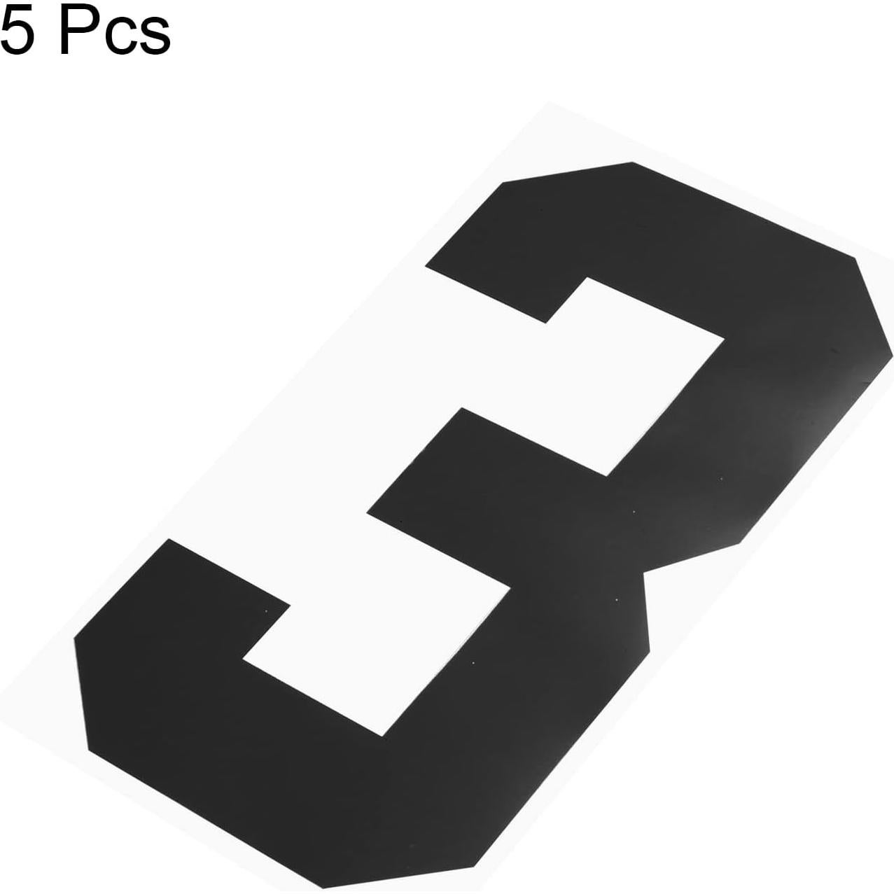 Parche de Número 3 MECCANIXITY 20cm Negro para Uniforme