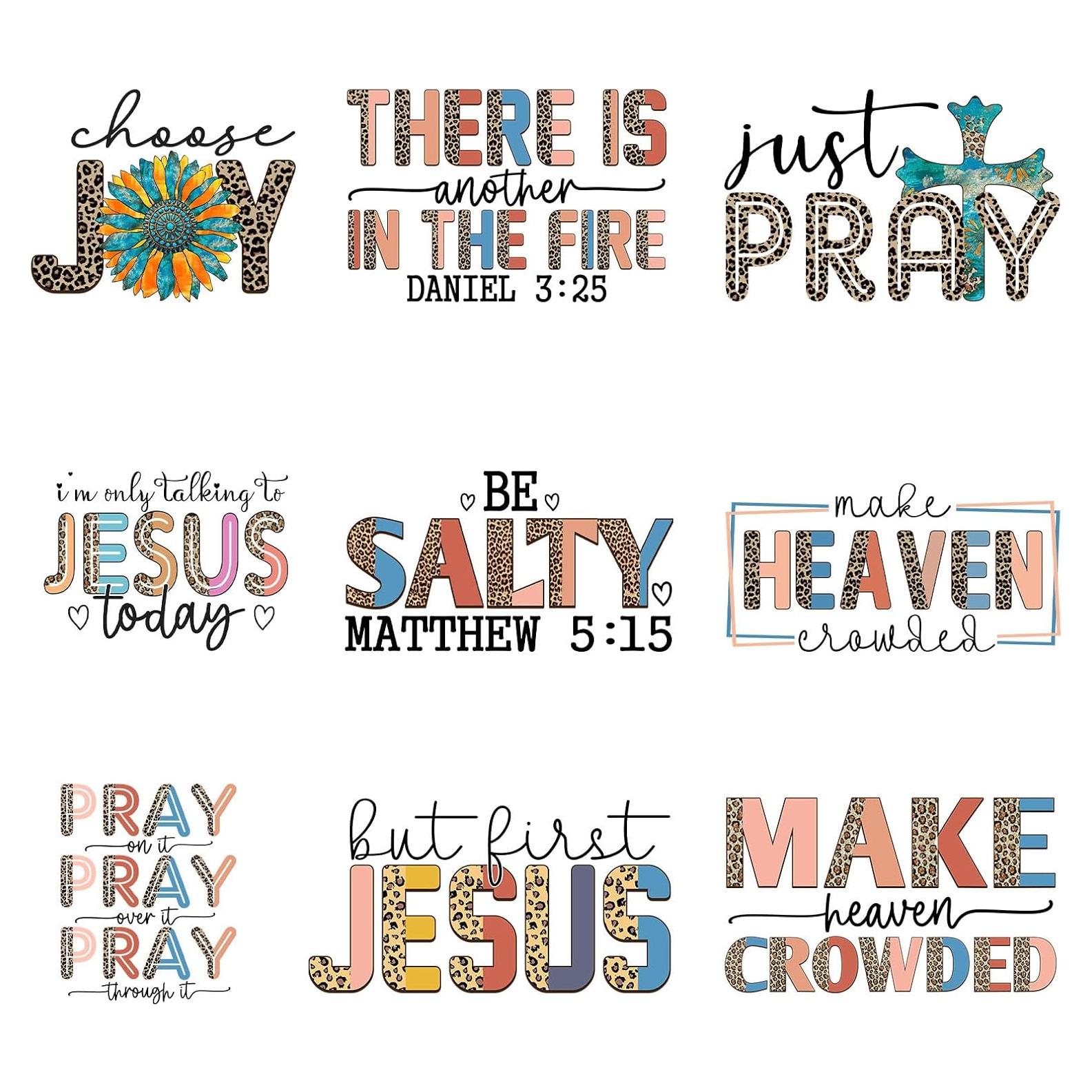 9 Piezas Calcomanías de Vinilo Amazingxy para Transferencia Térmica