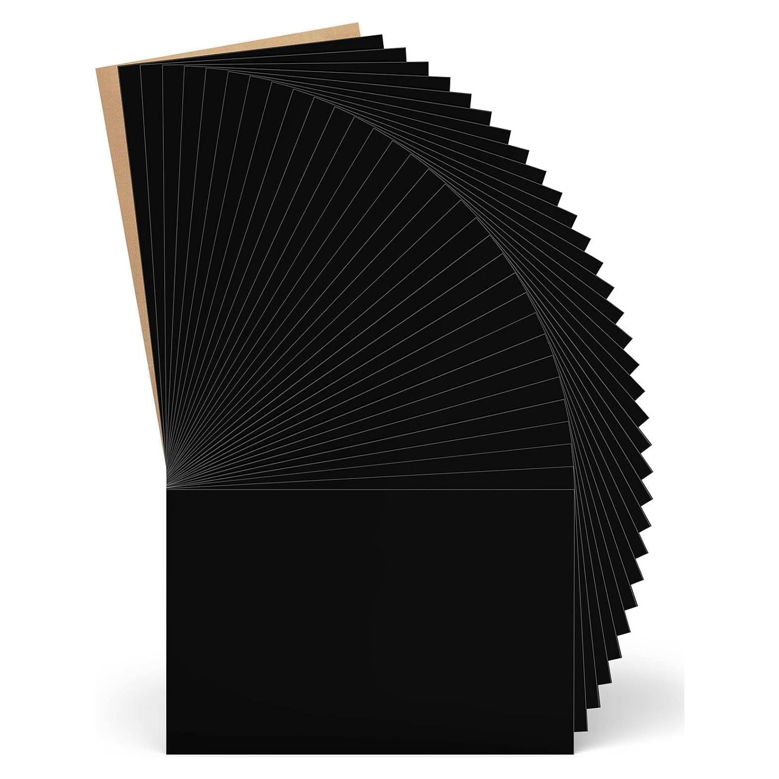 Vinilo de Transferencia Térmica YUITCE 33-Pack 30.48x25.4cm Negro