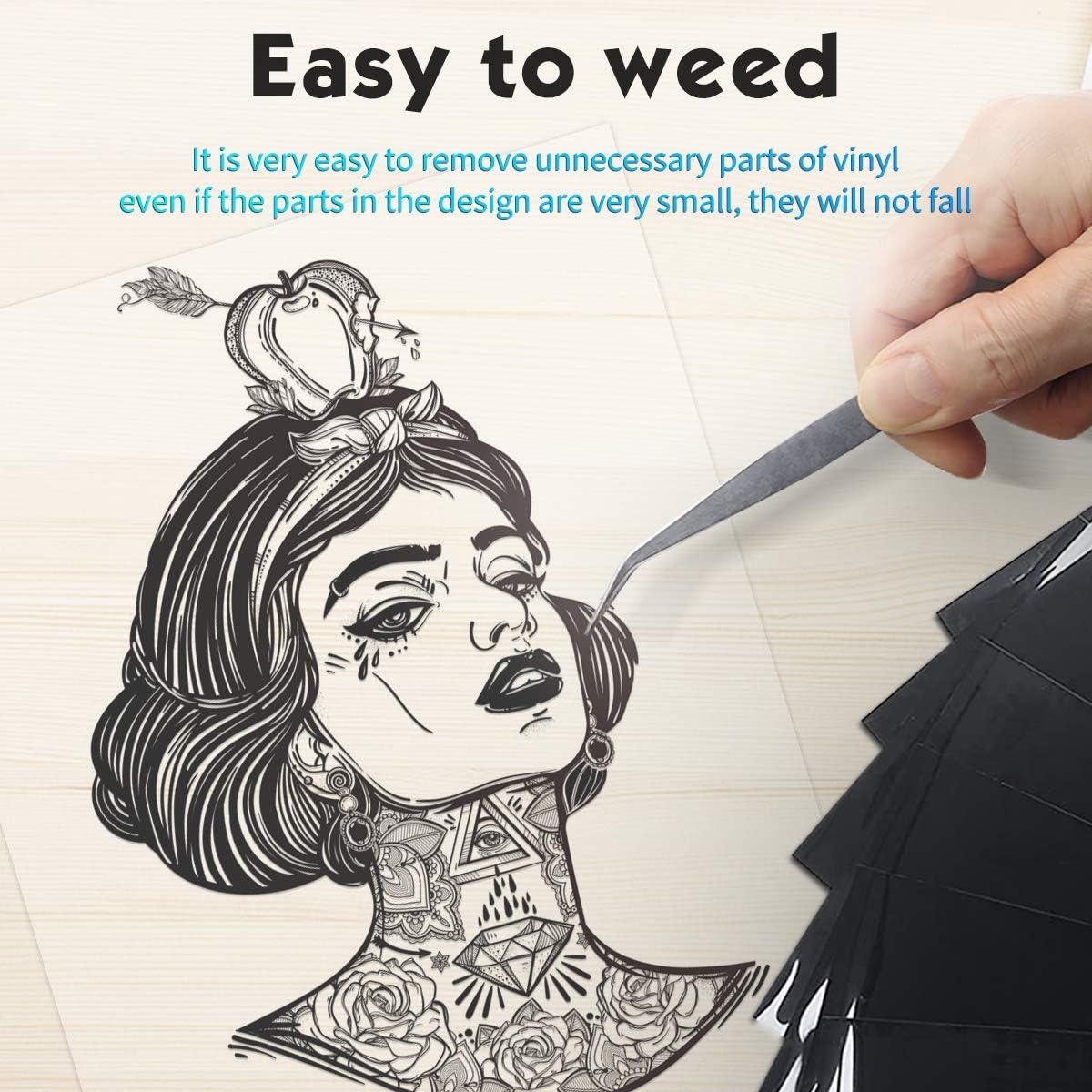 Vinilo de Transferencia Térmica YUITCE 33-Pack 30.48x25.4cm Negro