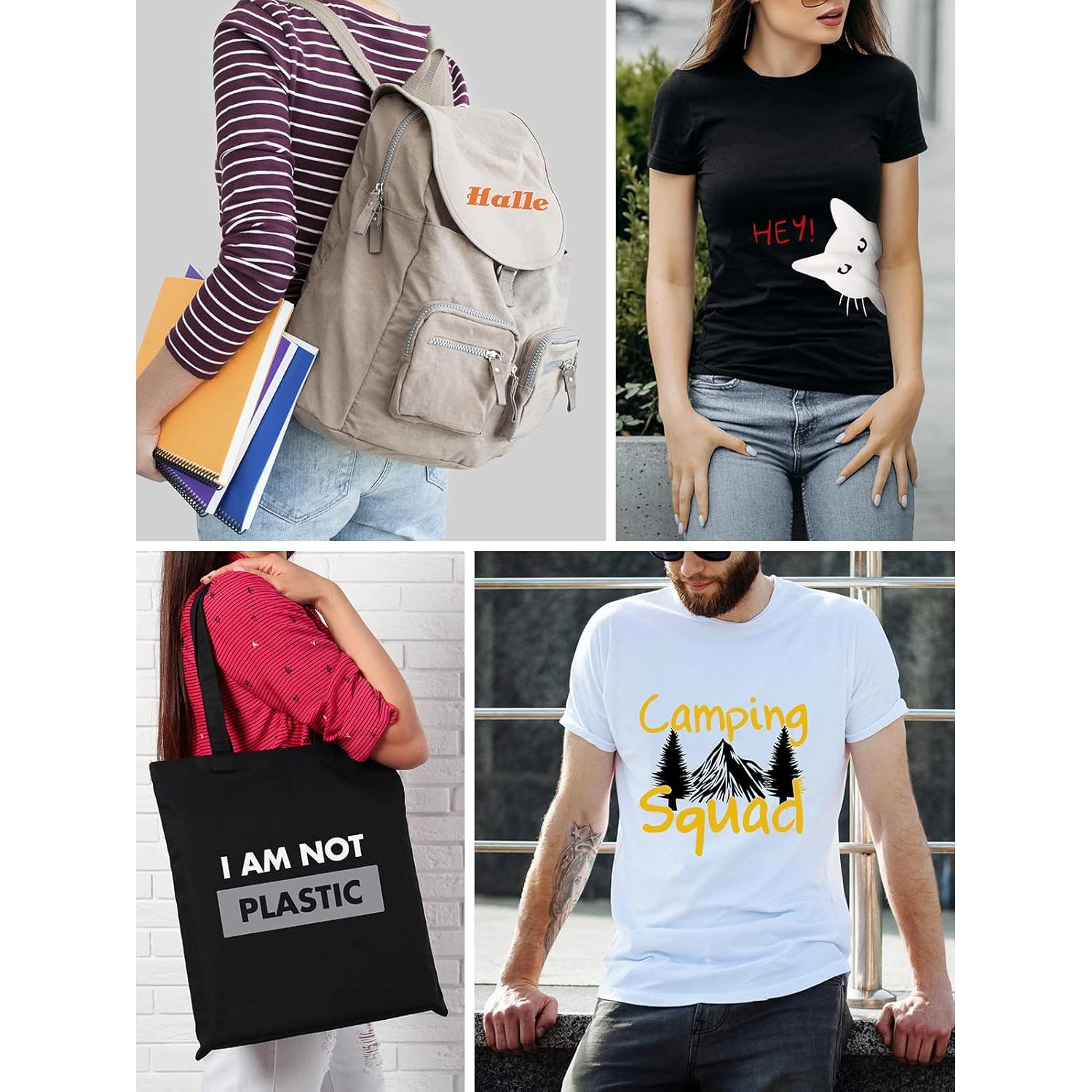 Vinilo de Transferencia Térmica YUITCE 33-Pack 30.48x25.4cm Negro