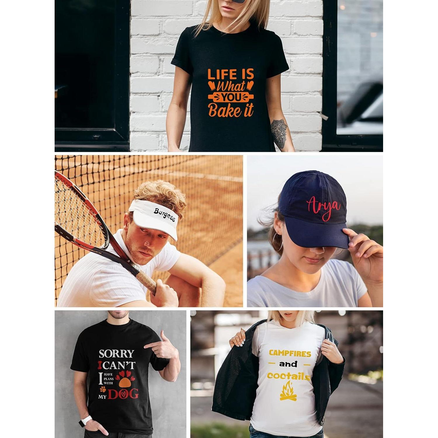 Vinilo de Transferencia Térmica YUITCE 33-Pack 30.48x25.4cm Negro