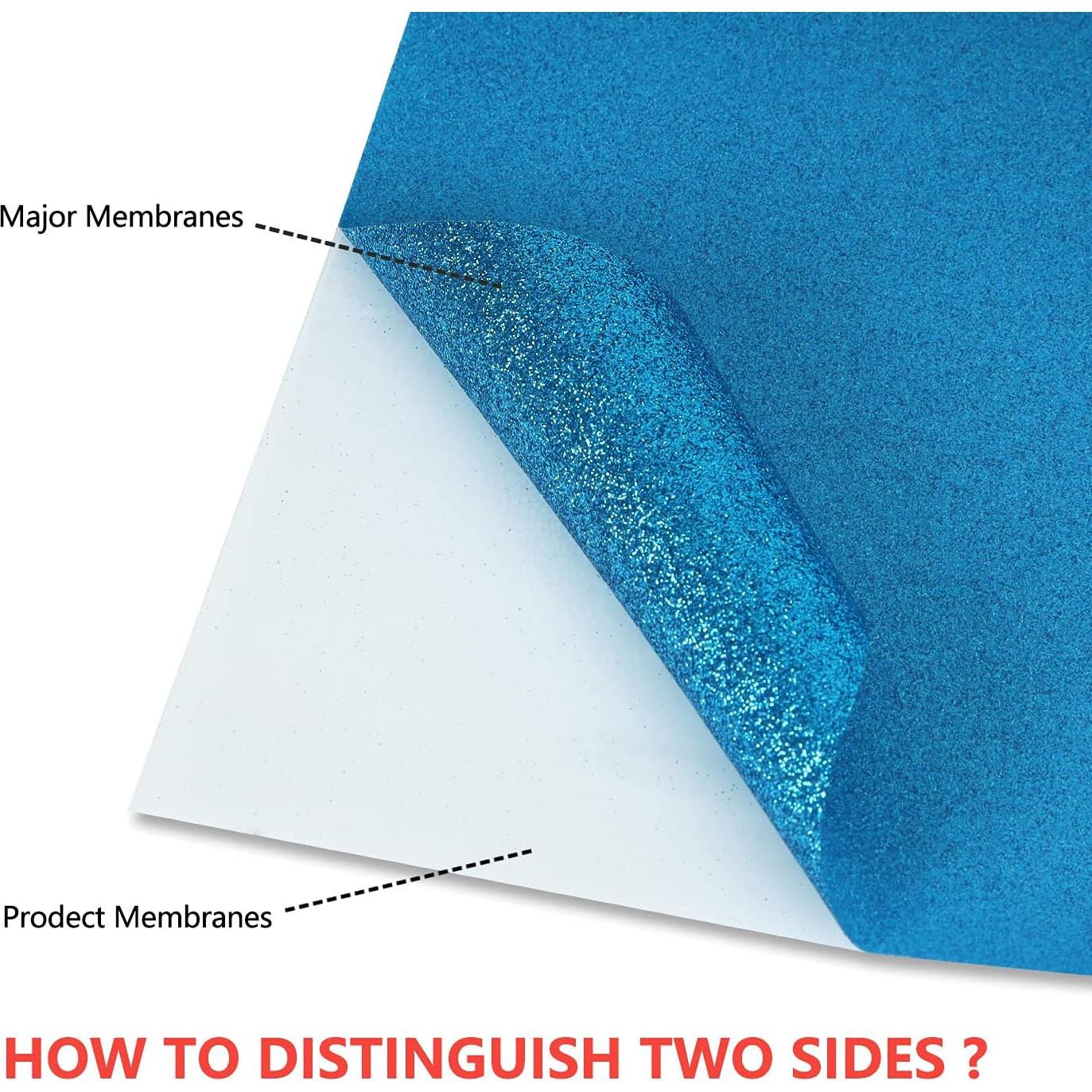 Vinilo de Transferencia de Calor Brillante Azul Cielo 2.44m guangyintong