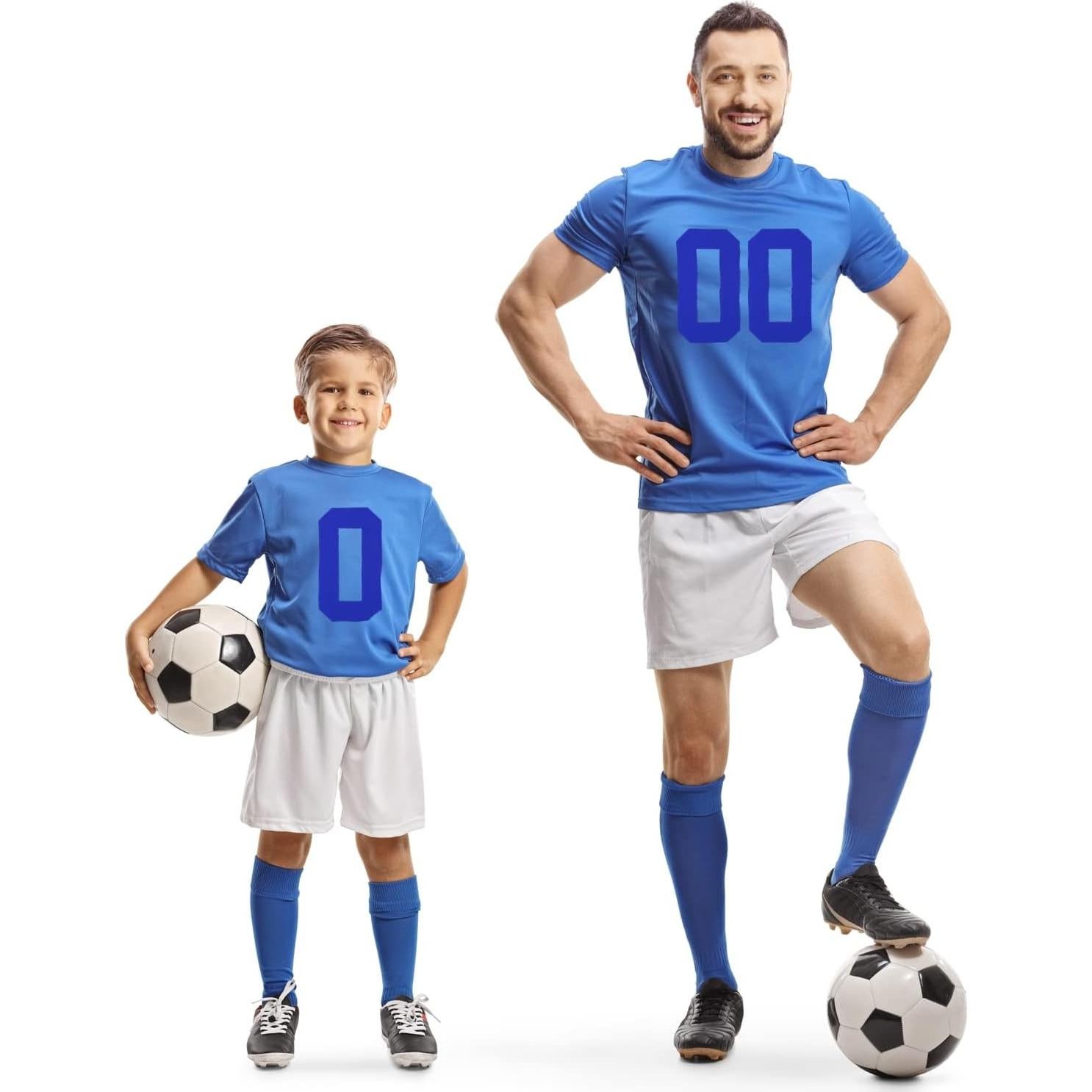 Parche de Número 7 MECCANIXITY 20cm Azul para Uniforme