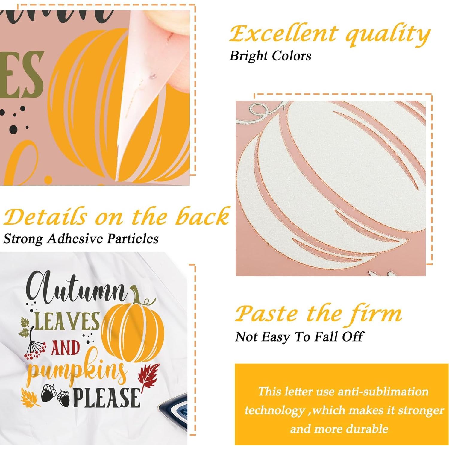 Parches de Transferencia de Calor Whaline 15 Hojas Lectura