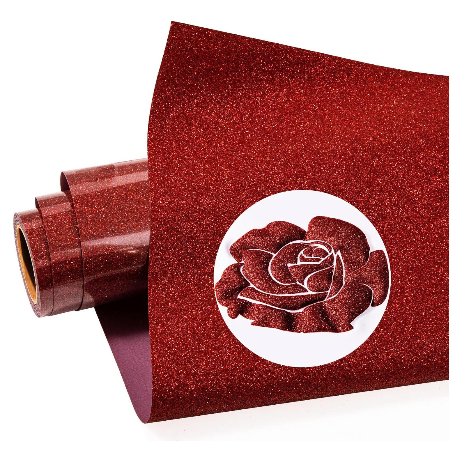 Vinilo de Transferencia de Calor Puff Brillante Rojo 1m x 25cm