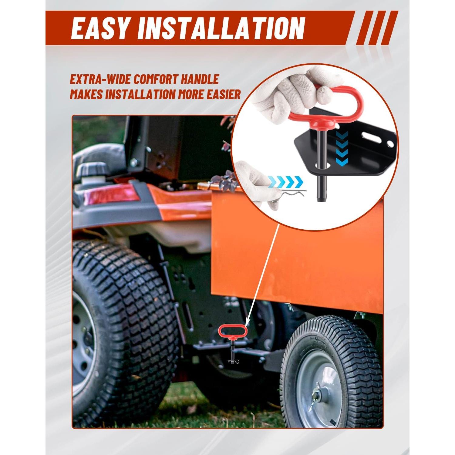 Pasador de Enganche EilxMag 1/2" x 3" Rojo 2-Pack 680kg