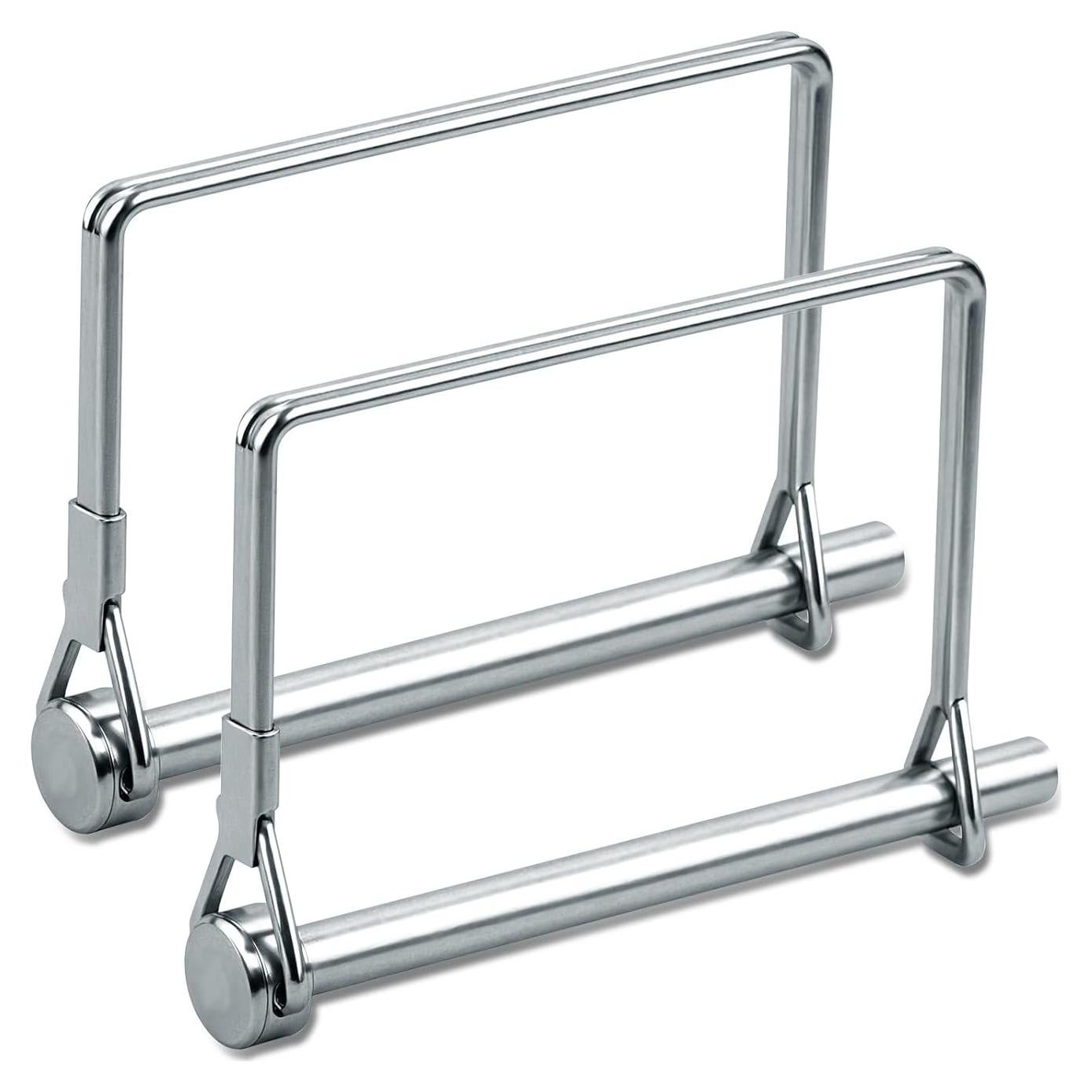 Pasador de Enganche Cuadrado 2 Pcs LUSTRIB 14x20 cm Acero