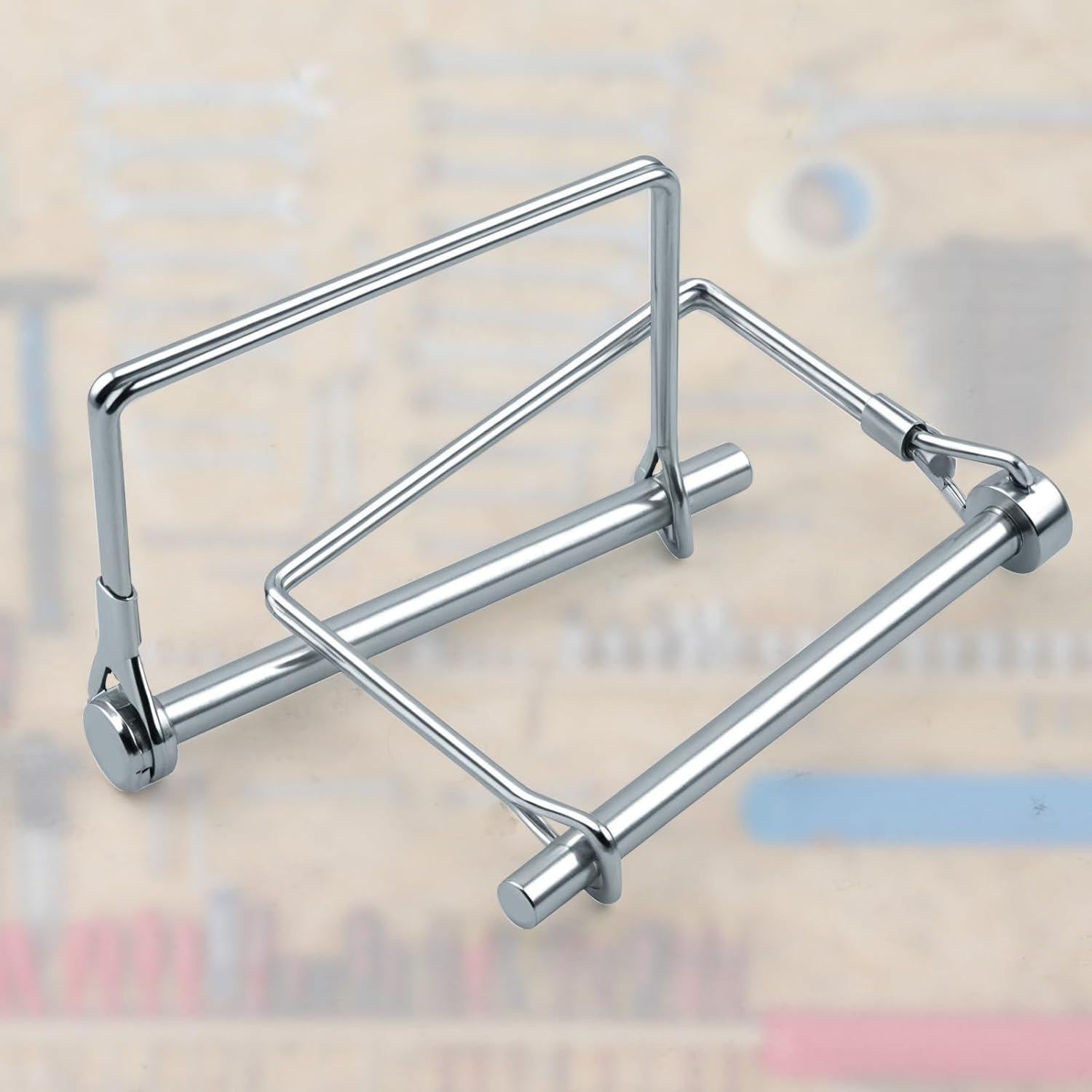 Pasador de Enganche Cuadrado 2 Pcs LUSTRIB 14x20 cm Acero