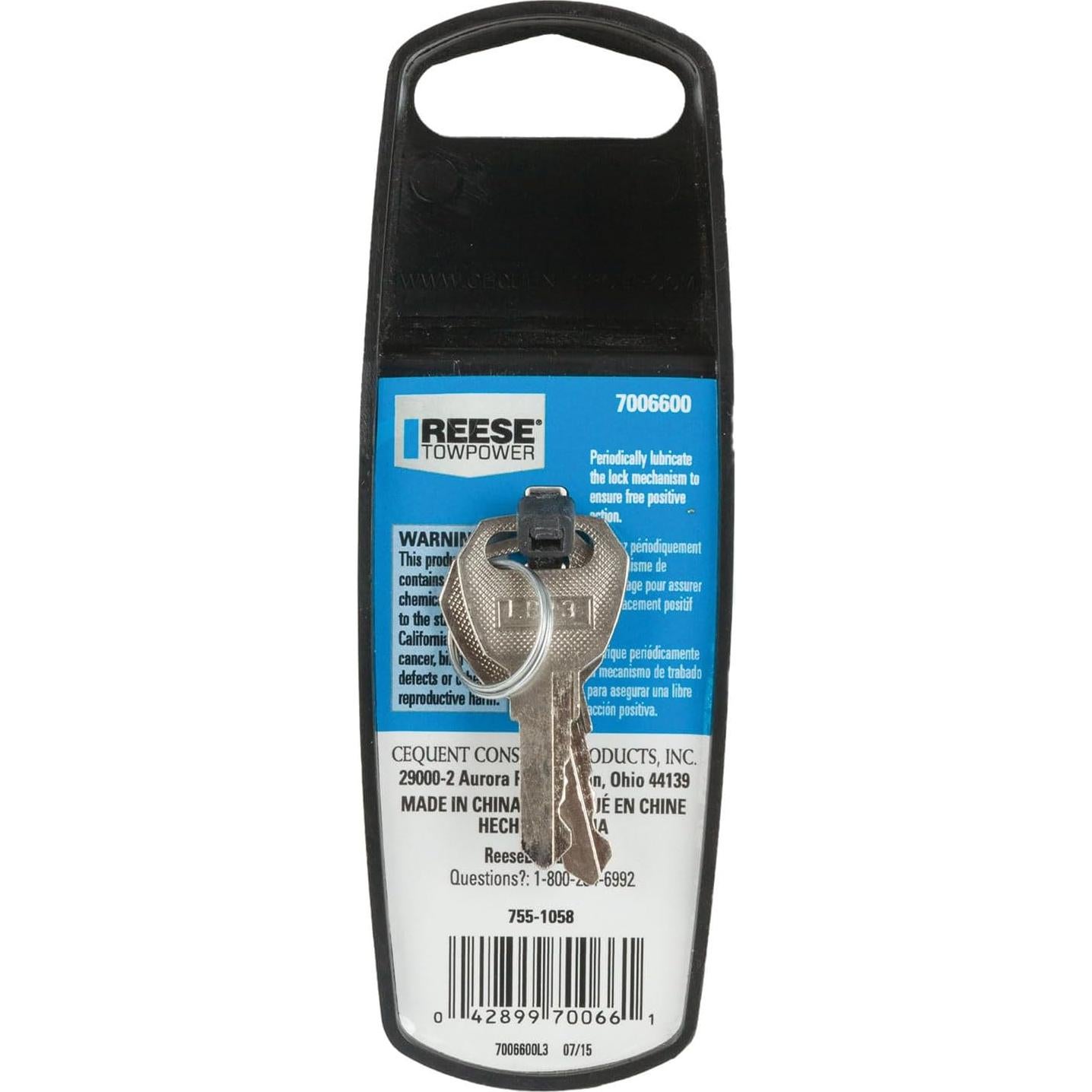 Cerradura de Acoplador de Remolque Reese 7006600 Ajustable