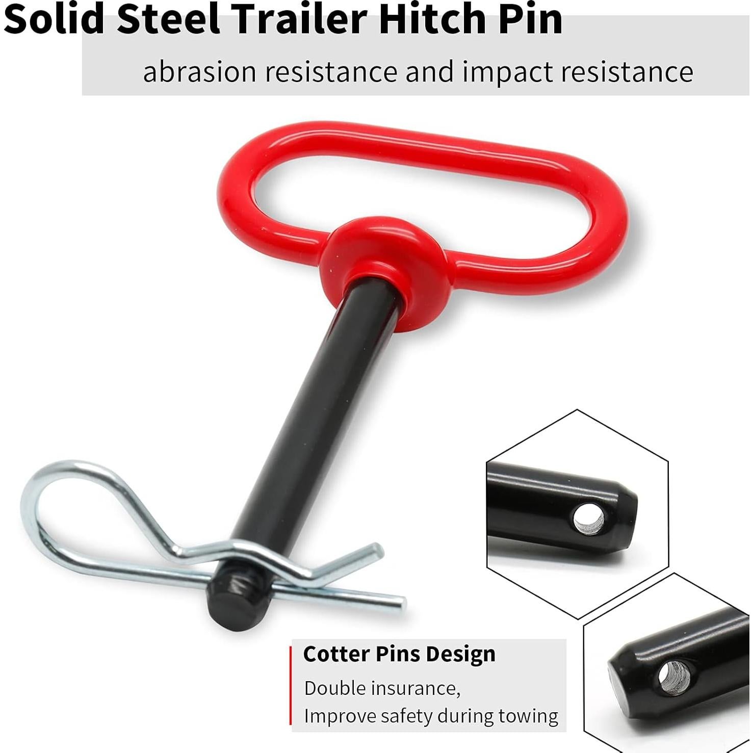 Pasador de Remolque de Tractor Bonsicoky 1.27 x 10.16 cm - 2 Pcs