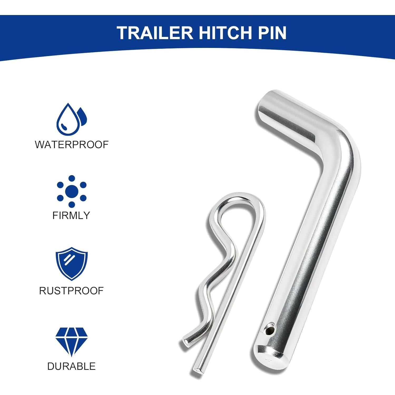 Pasador de Enganche HAOIOKSC 5/8" para Remolque Duradero