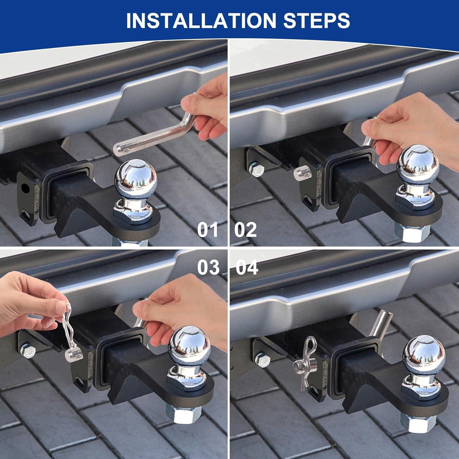 Pasador de Enganche HAOIOKSC 5/8" para Remolque Duradero