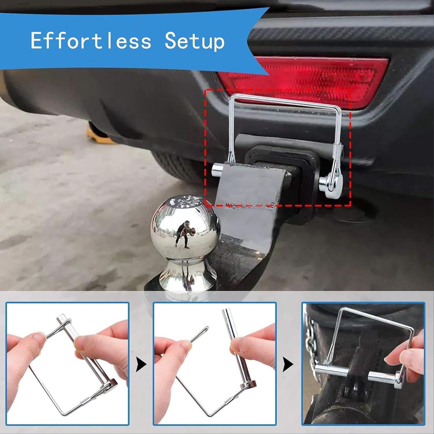 Pasador de Enganche Truleego 3/8" x 8 cm Acero Galvanizado 2 Pzas