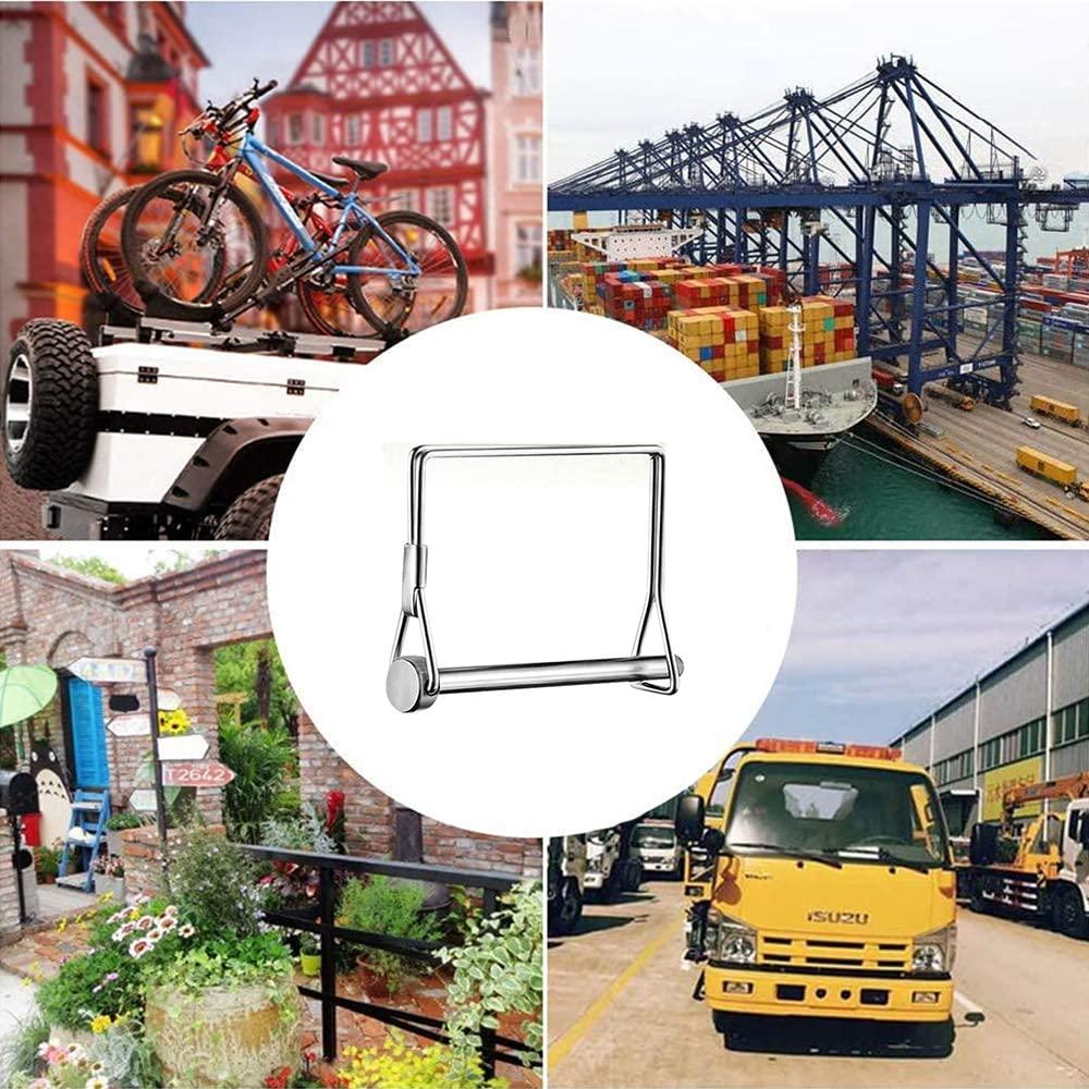 Pasadores de Bloqueo de Alambre Sunnyway 10 Pcs 4" Acero Inoxidable