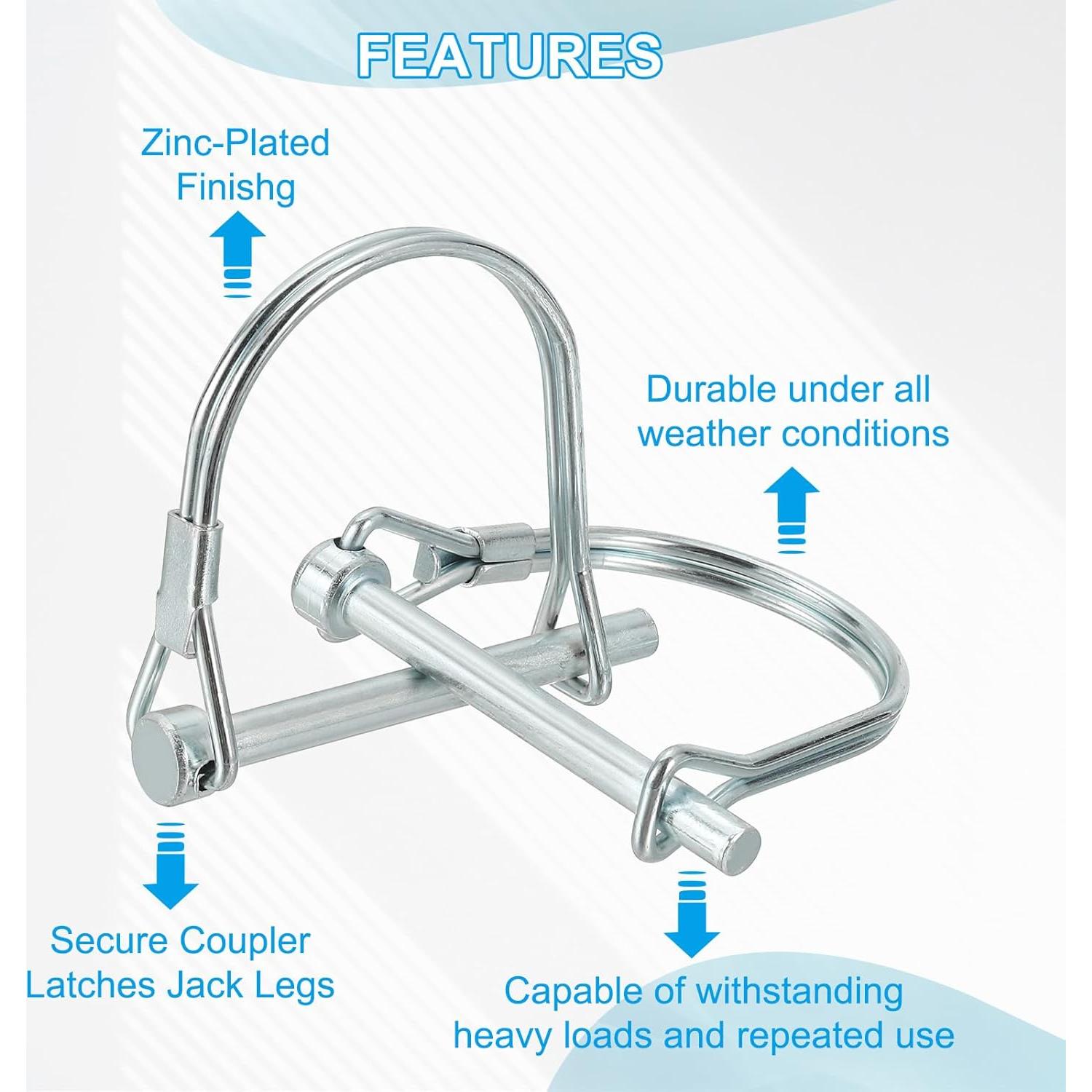 Pasador de Acoplador PATIKIL 9.2mm x 60mm - 4 Pcs Seguridad