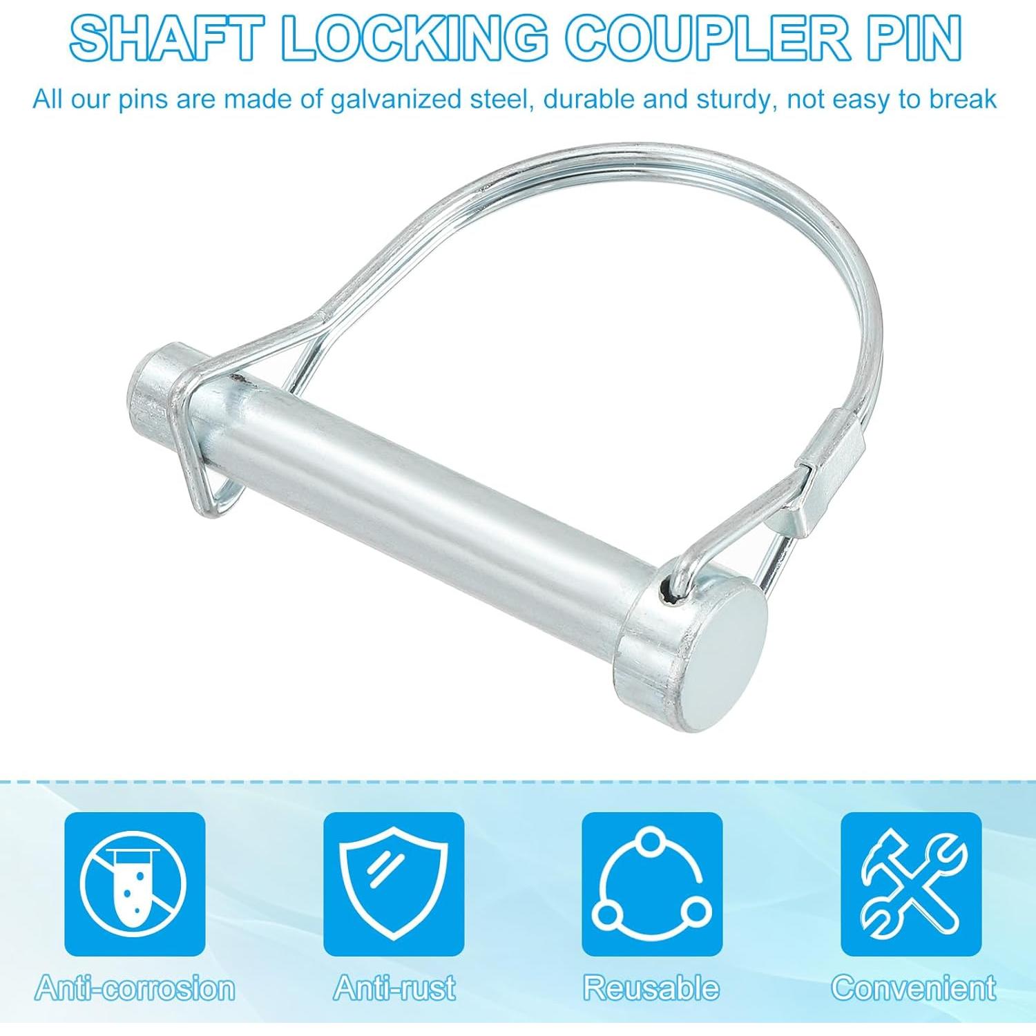 Pasador de Acoplador PATIKIL 9.2mm x 60mm - 4 Pcs Seguridad