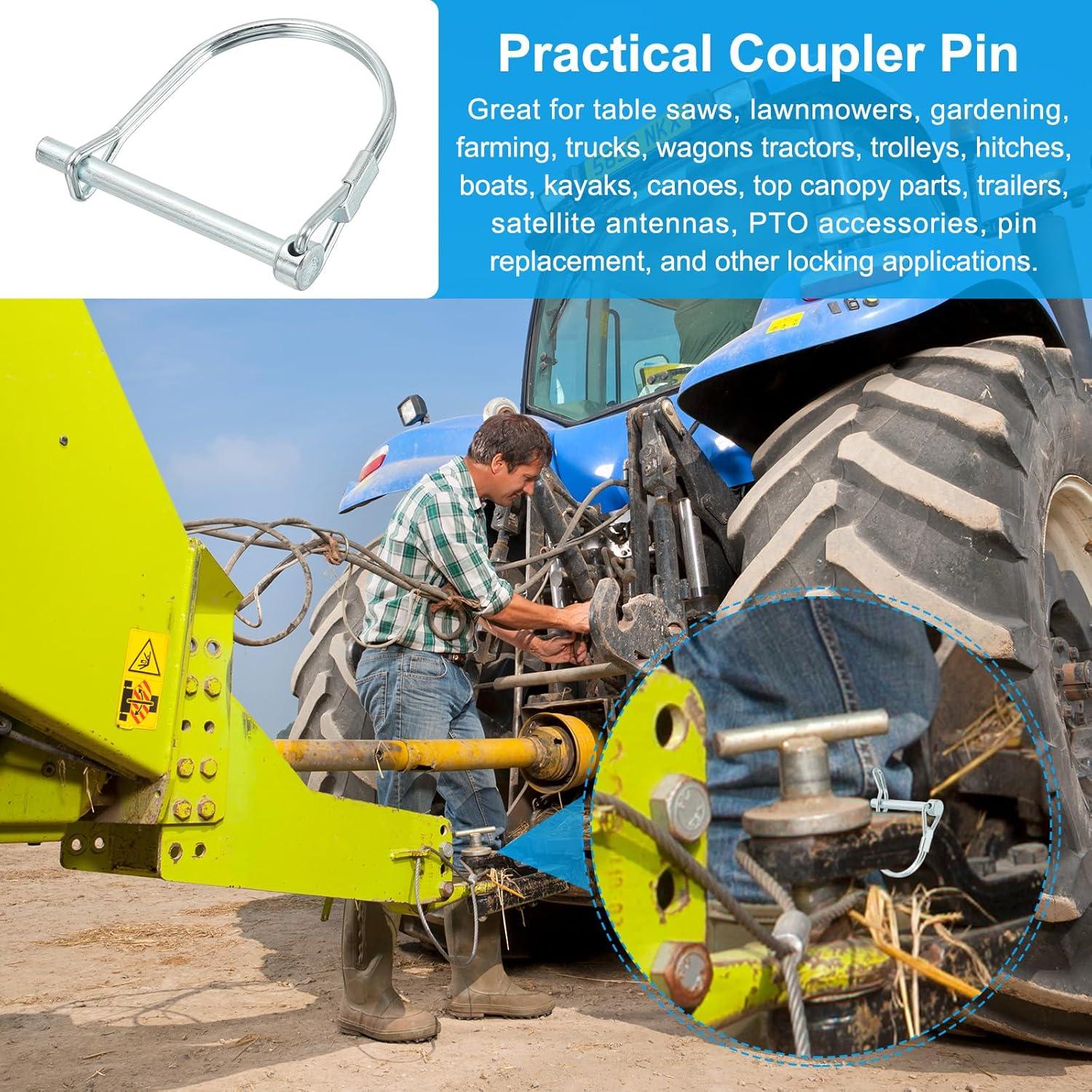 Pasador de Acoplador PATIKIL 9.2mm x 60mm - 4 Pcs Seguridad