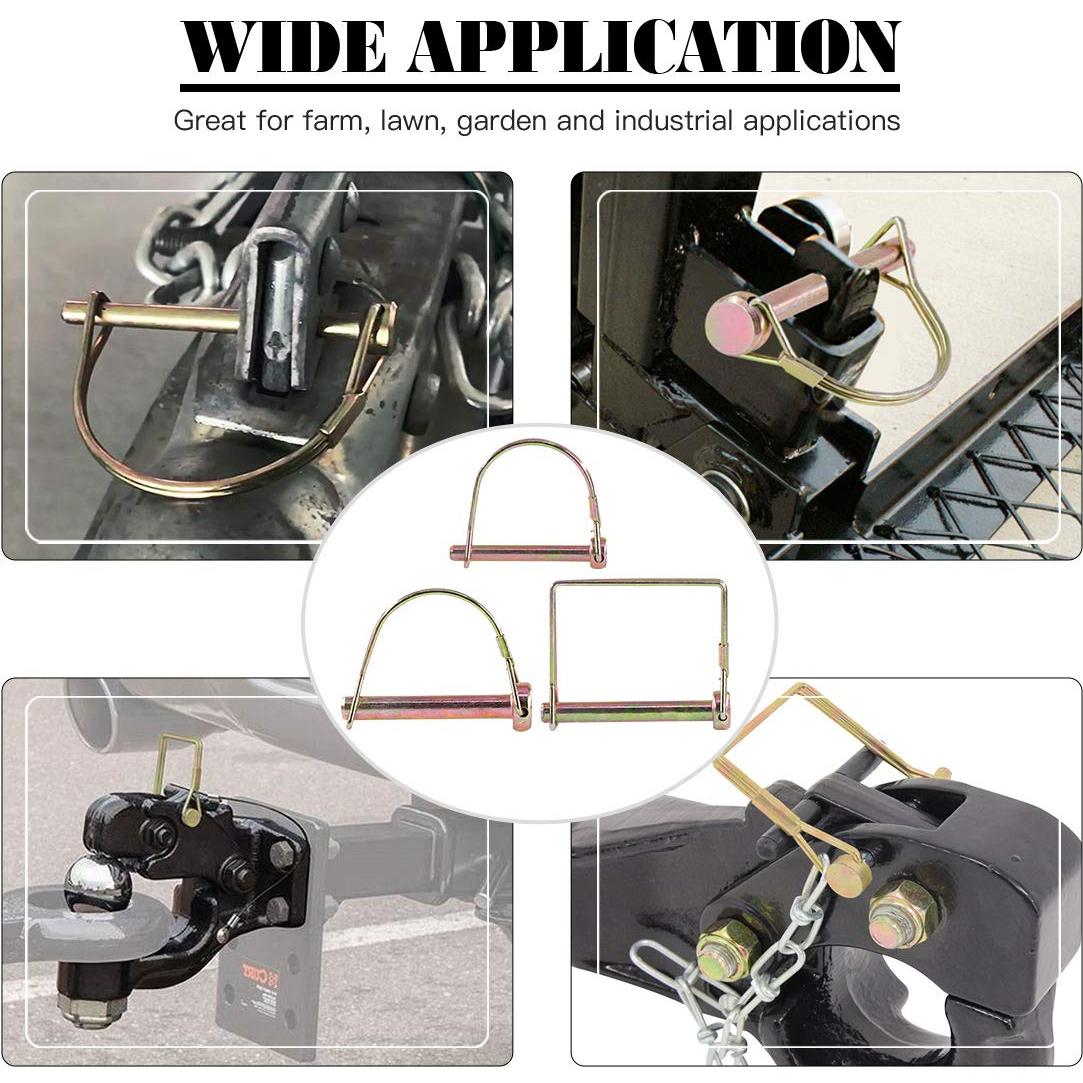 Kit de Pines PTO Glarks 20 Pcs Acero Zincado para Jardín