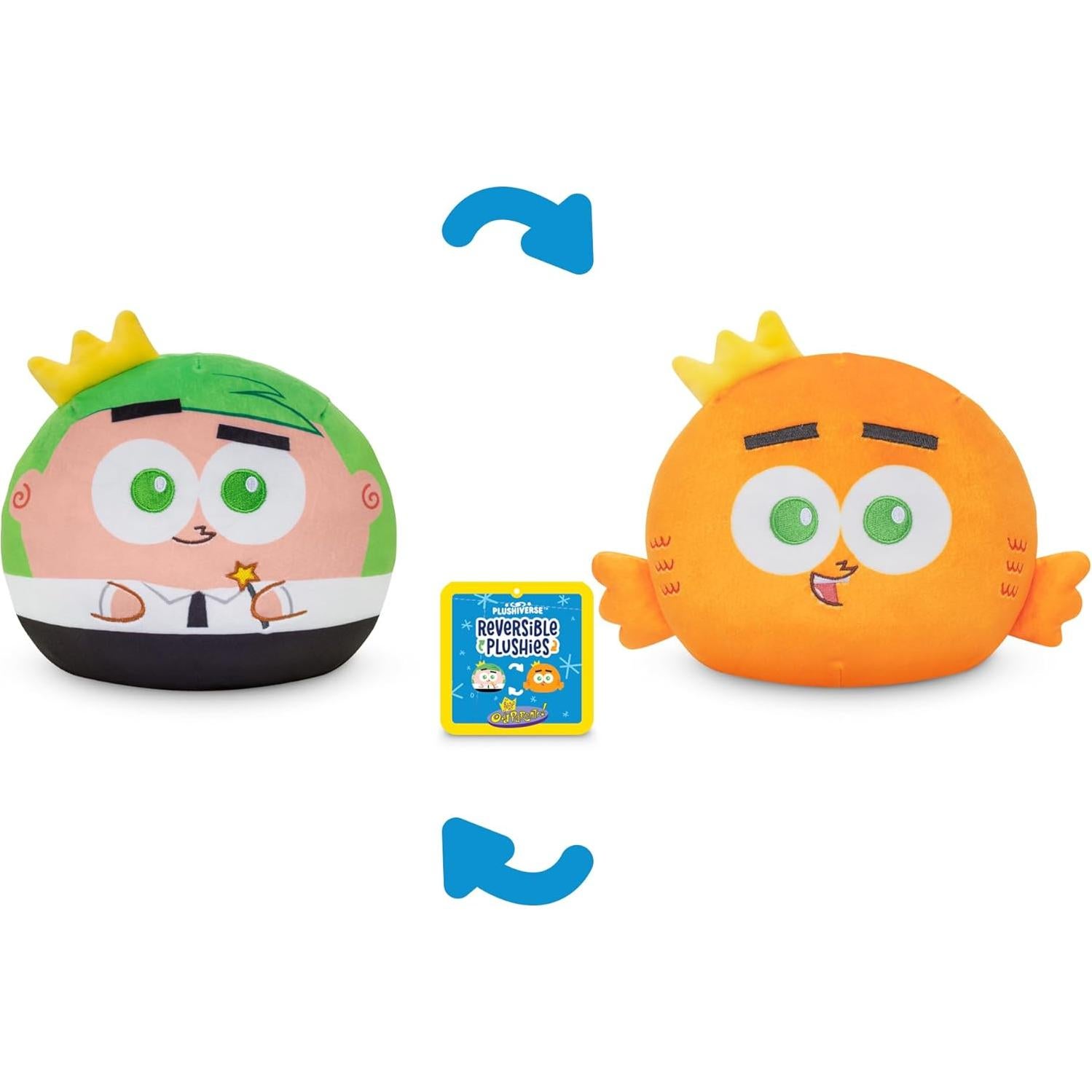 Peluche Reversible TeeTurtle Cosmo 15.24 cm Kawaii Nickelodeon
