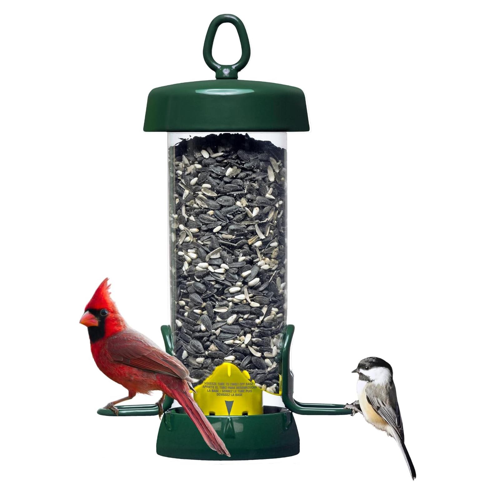 Alimentador de Aves Brome Tube Solution 100 - 0.77 kg, Verde