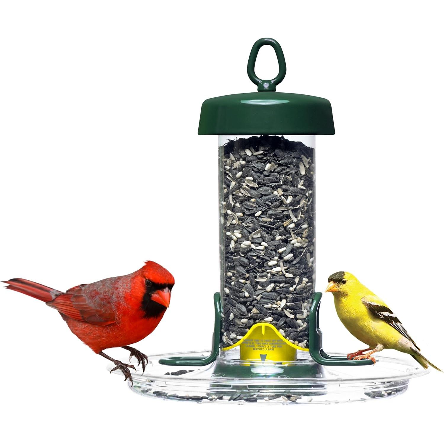 Alimentador de Aves Brome Tube Solution 100 - 0.77 kg, Verde