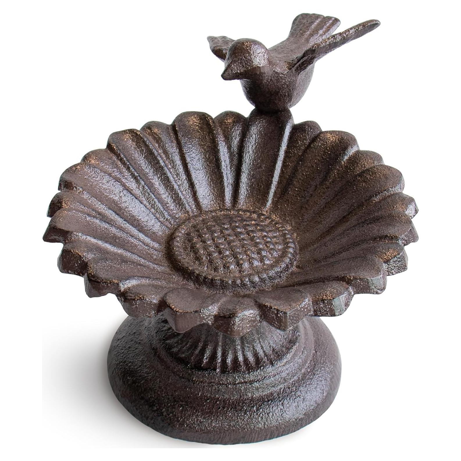 Comedero para Aves VSPDVO Girasol de Hierro Fundido 13x13 cm