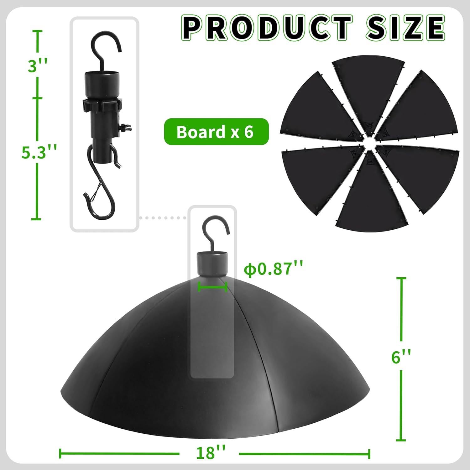 Baffle a Prueba de Ardillas TCBWFY 45.72 cm 2 Piezas