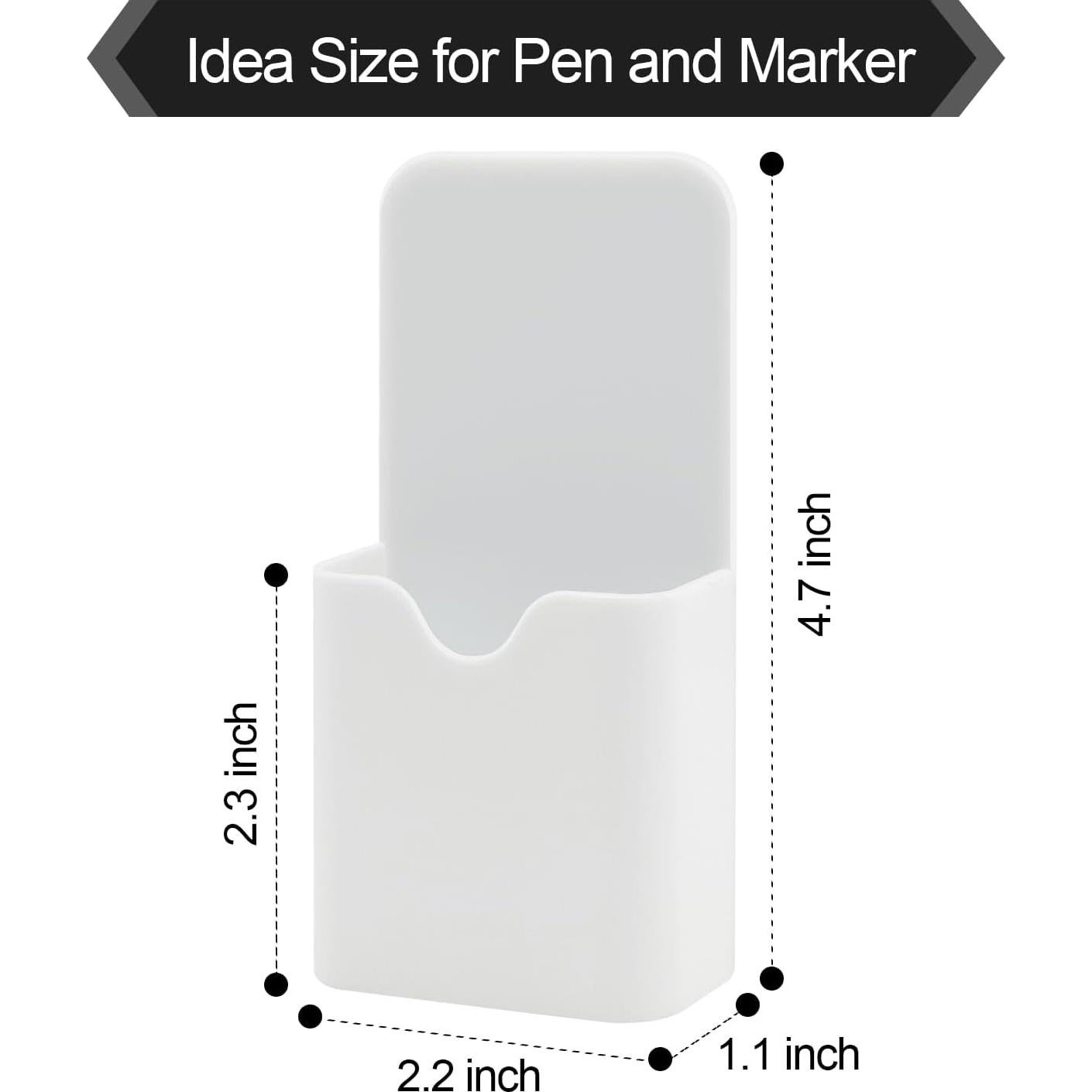 Soporte Magnético para Lápiz VieFantaisie - 2 Piezas Blanco