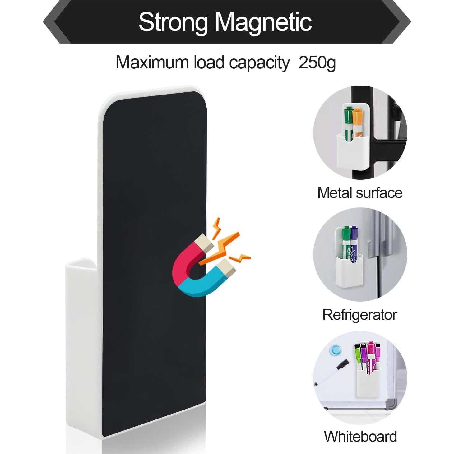 Soporte Magnético para Lápiz VieFantaisie - 2 Piezas Blanco