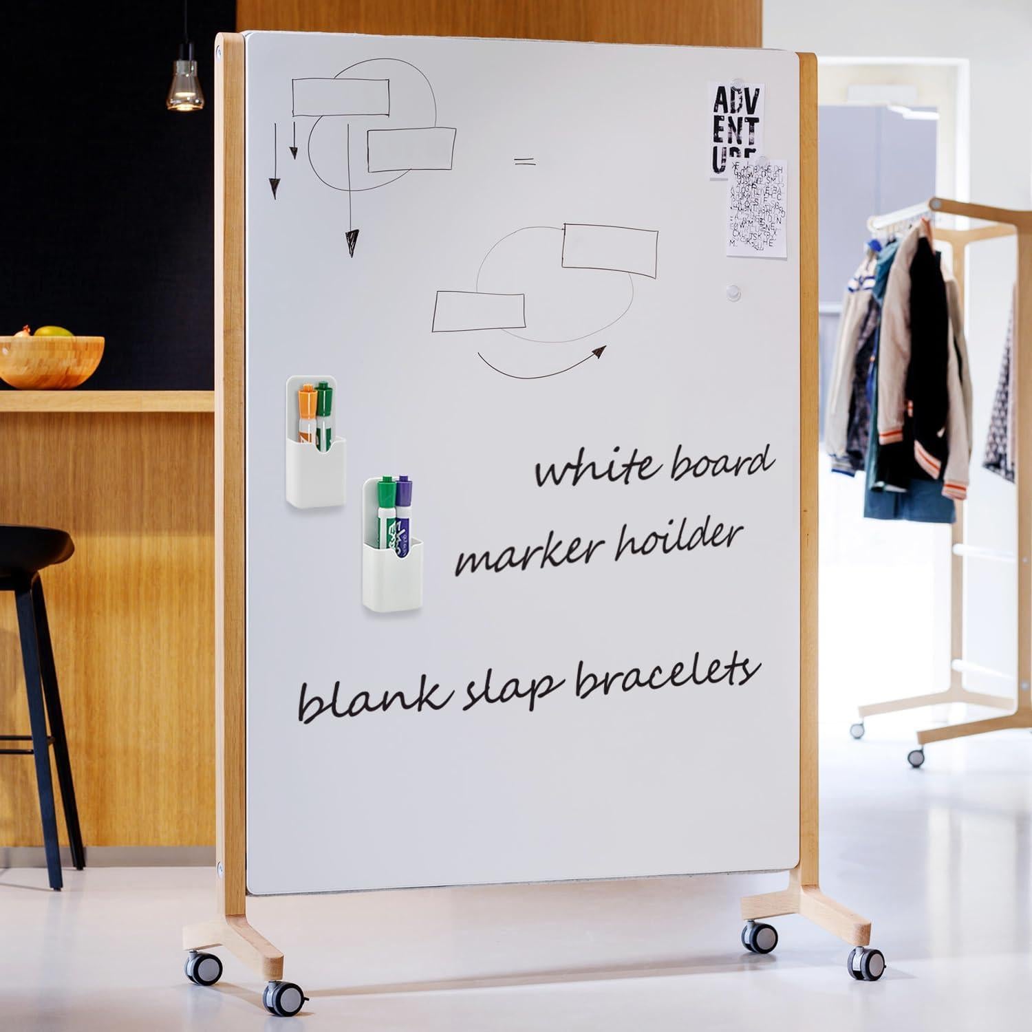 Soporte Magnético para Lápiz VieFantaisie - 2 Piezas Blanco