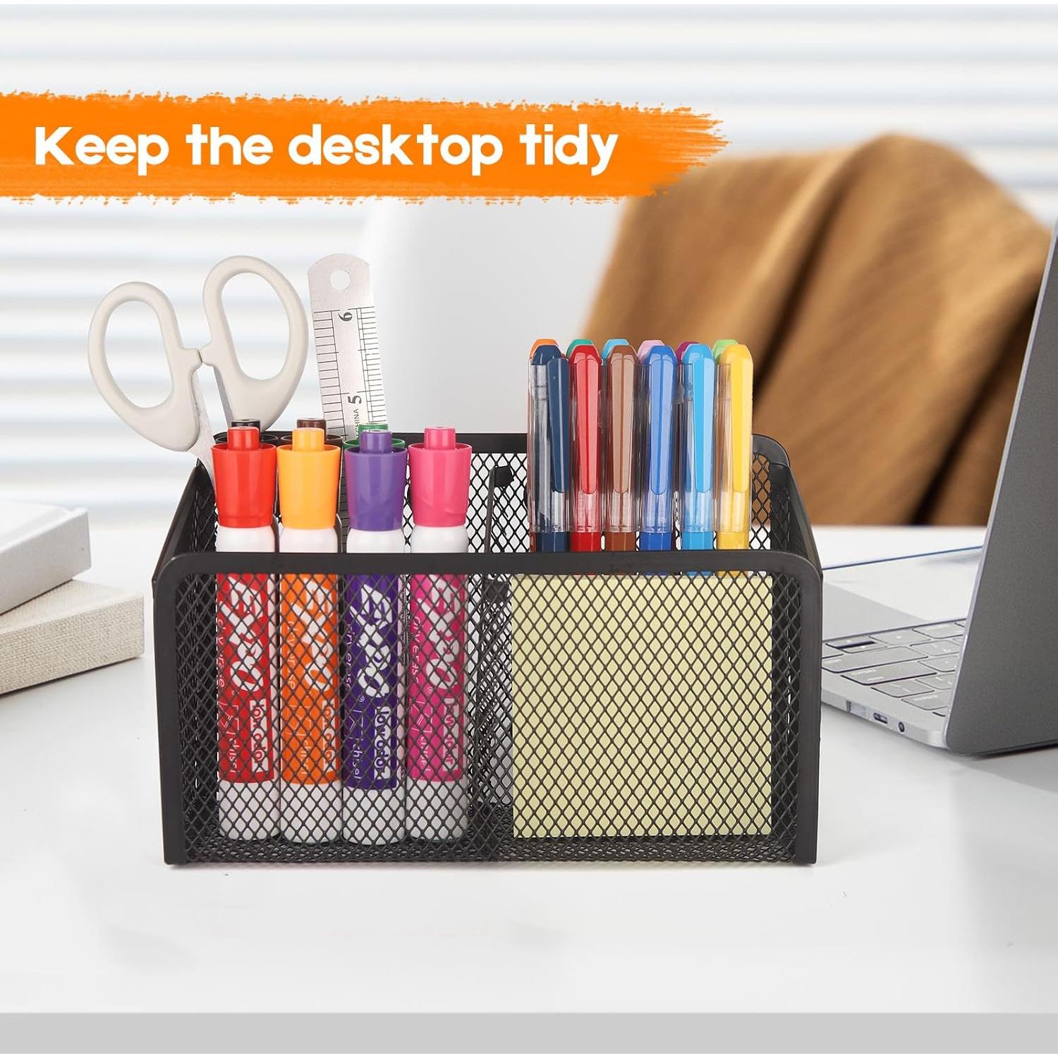 Soporte Magnético Ameceres para Lápices y Marcadores Negro