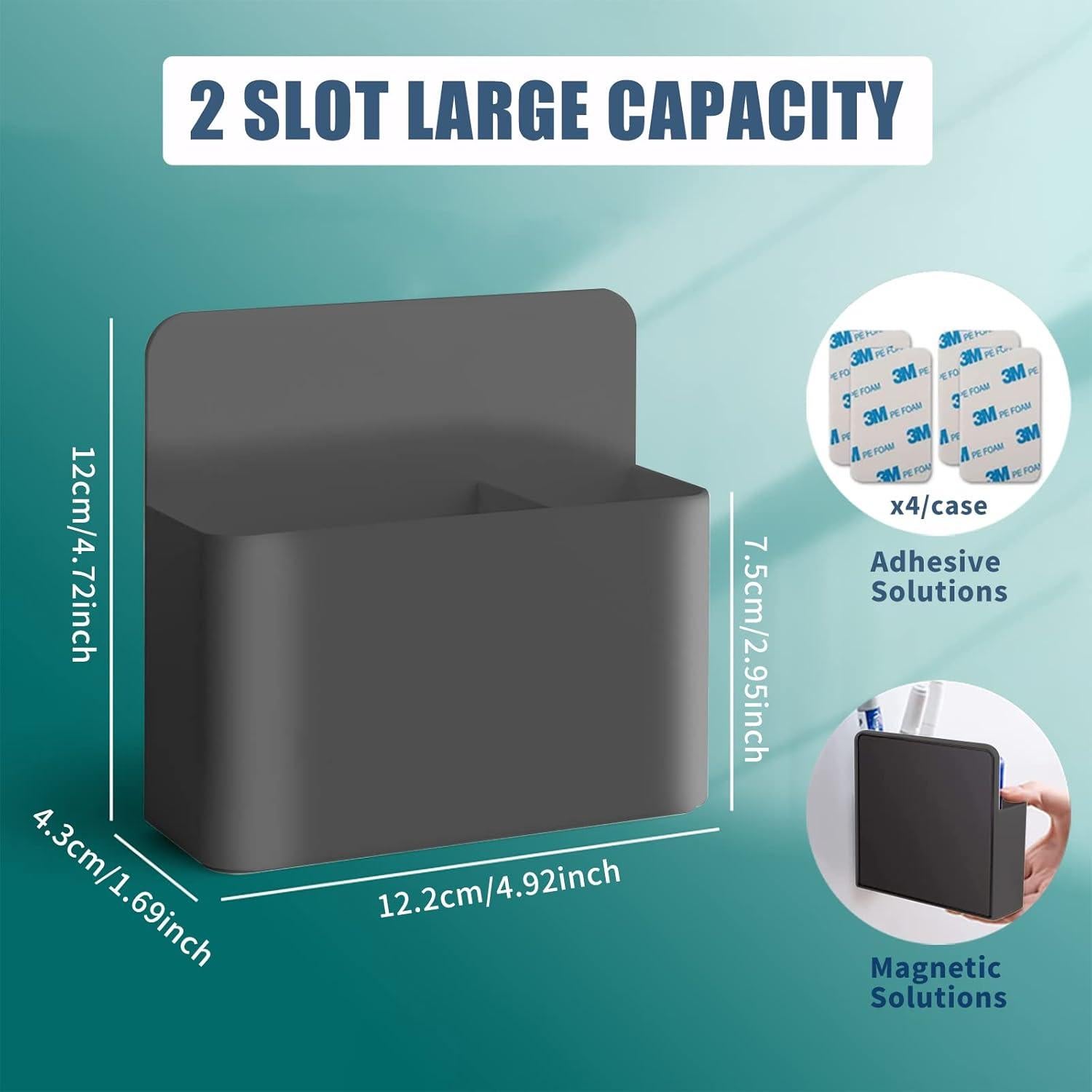 Soporte Magnético para Marcadores 2 Pcs Noonebutyou Negro