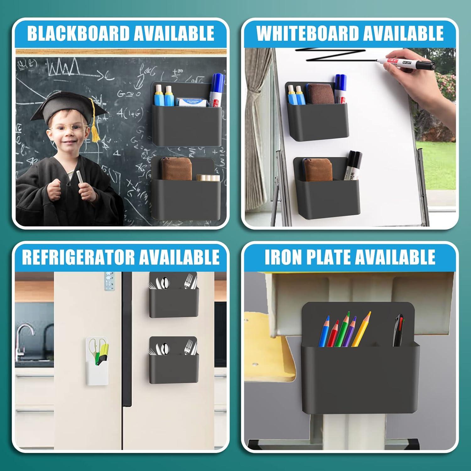 Soporte Magnético para Marcadores 2 Pcs Noonebutyou Negro