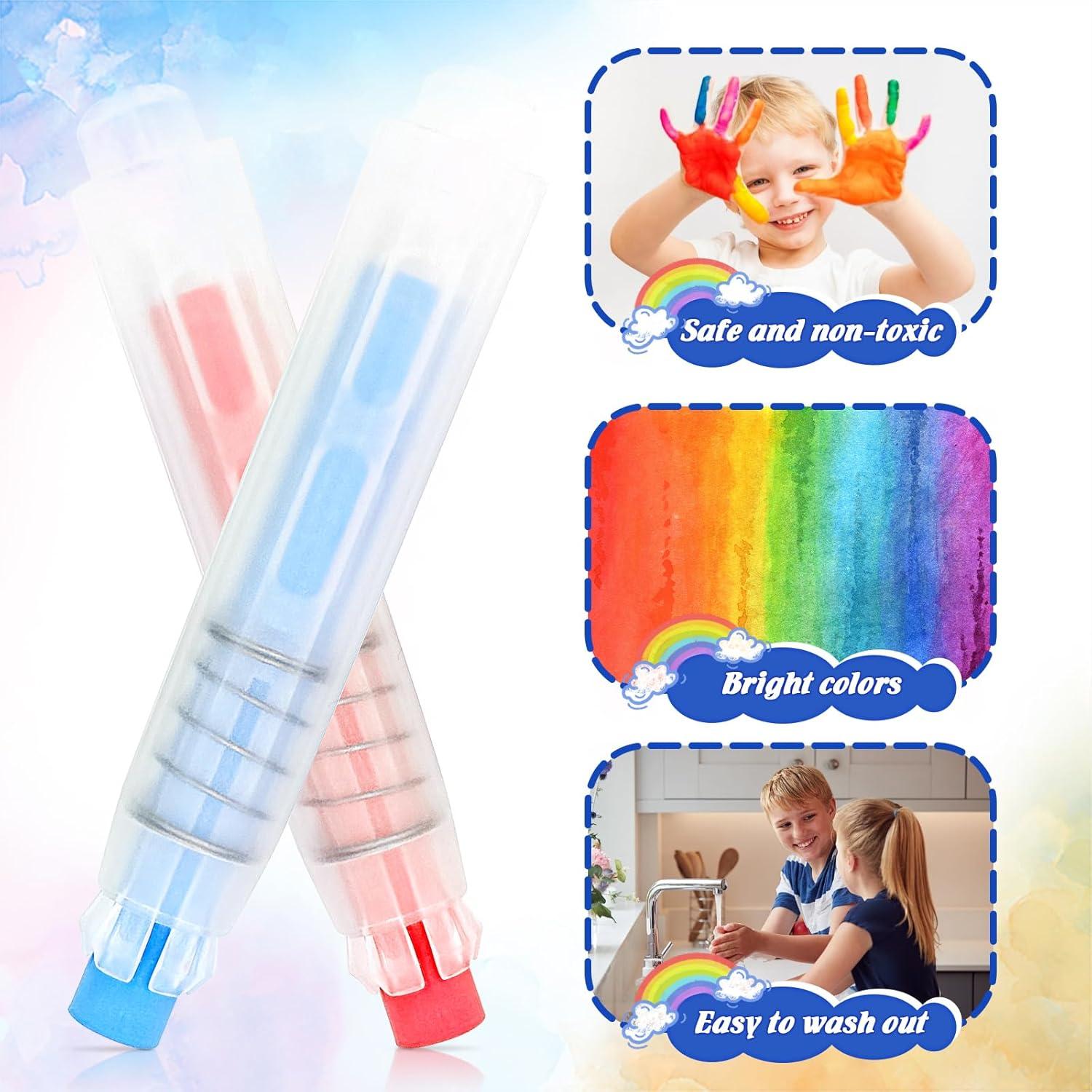 Tiza de Escritura No Tóxica Achaltiza 12 Colores Lavable