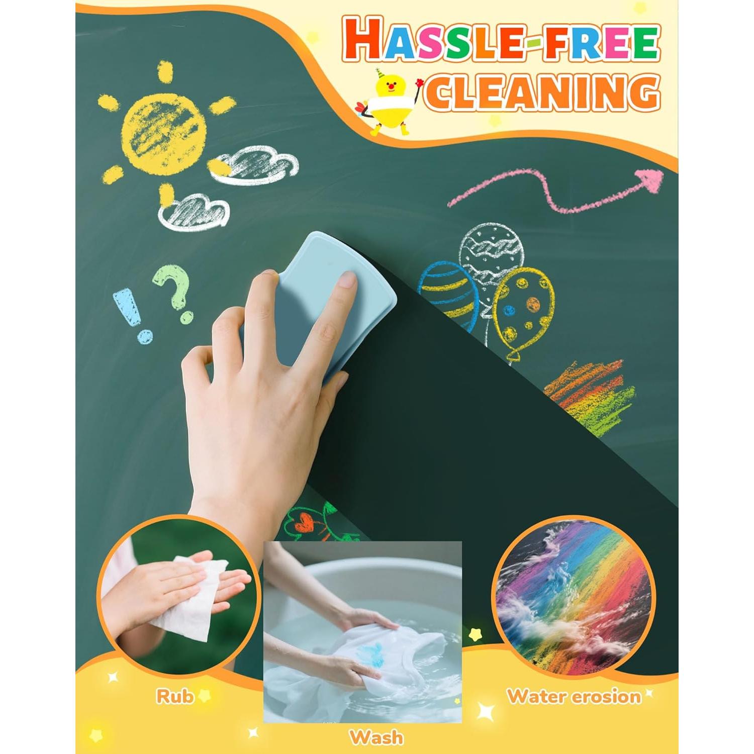 Tiza de Acera NewFamily 12 Colores Sin Polvo No Tóxica