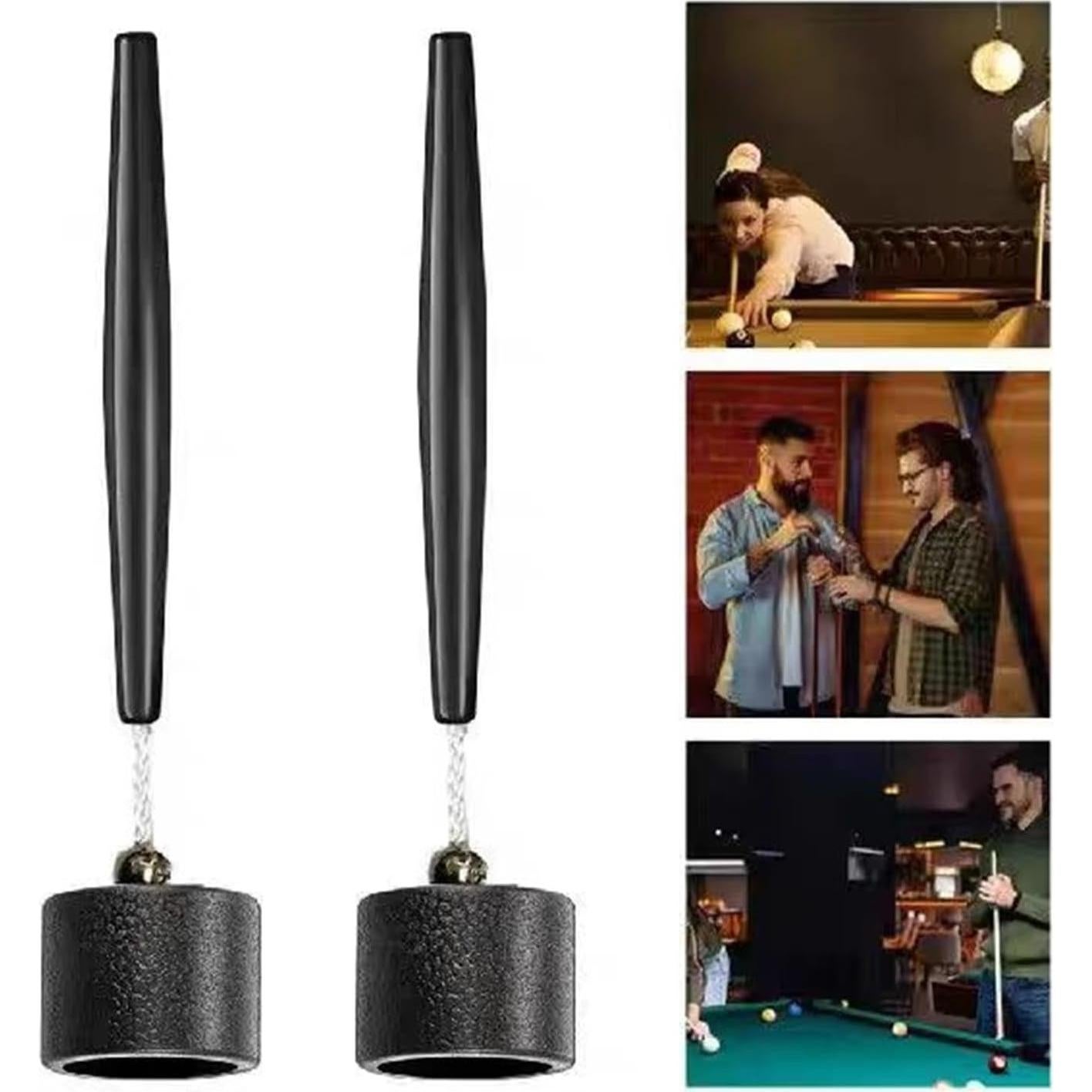 Soporte de Tiza para Billar NMMUGOR - Paquete de 2 - Ligero y Portátil