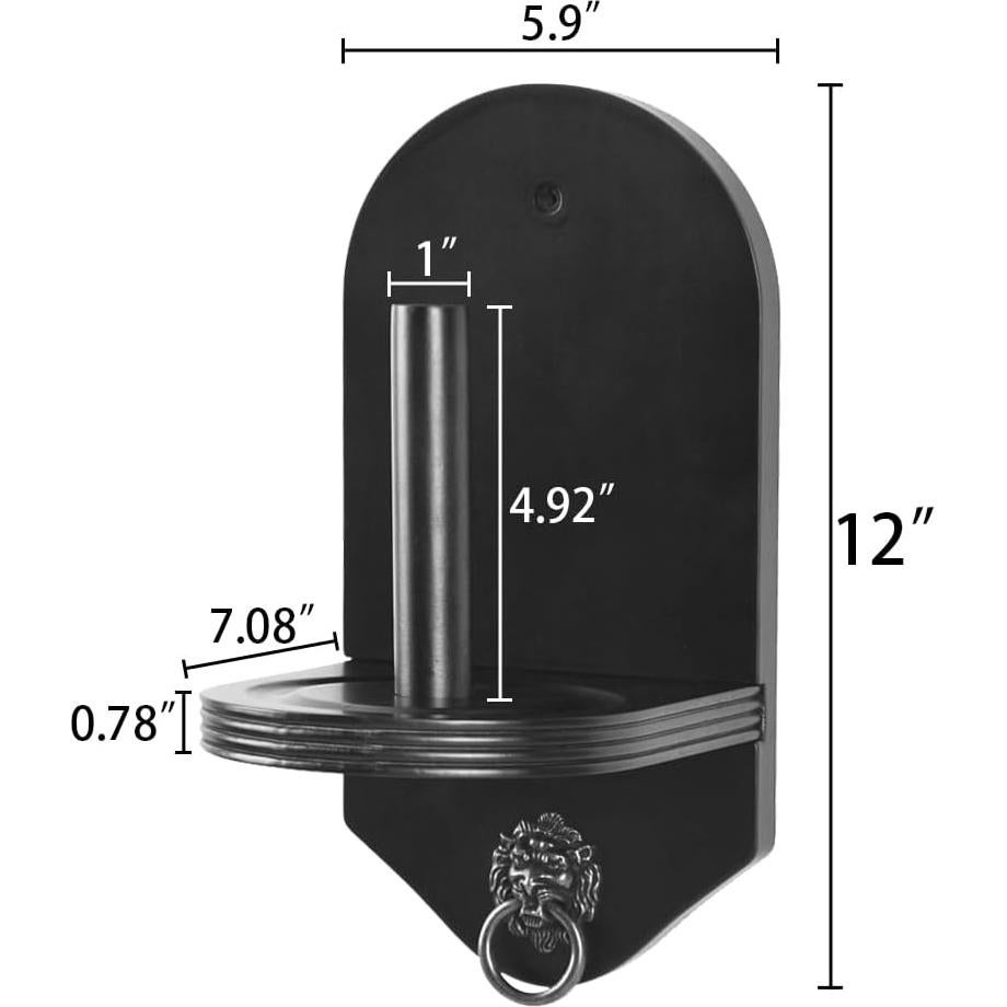 Soporte de Tiza de Cono de Madera MoyanSuper Montado en Pared