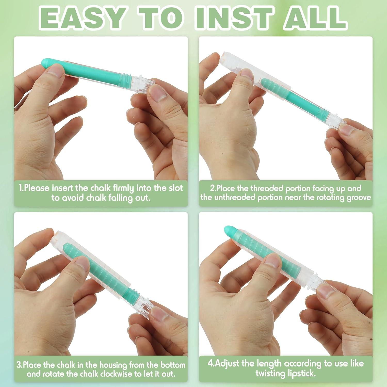 Tiza Sin Polvo Zhenbuco - 6 Piezas Multicolor Lavable