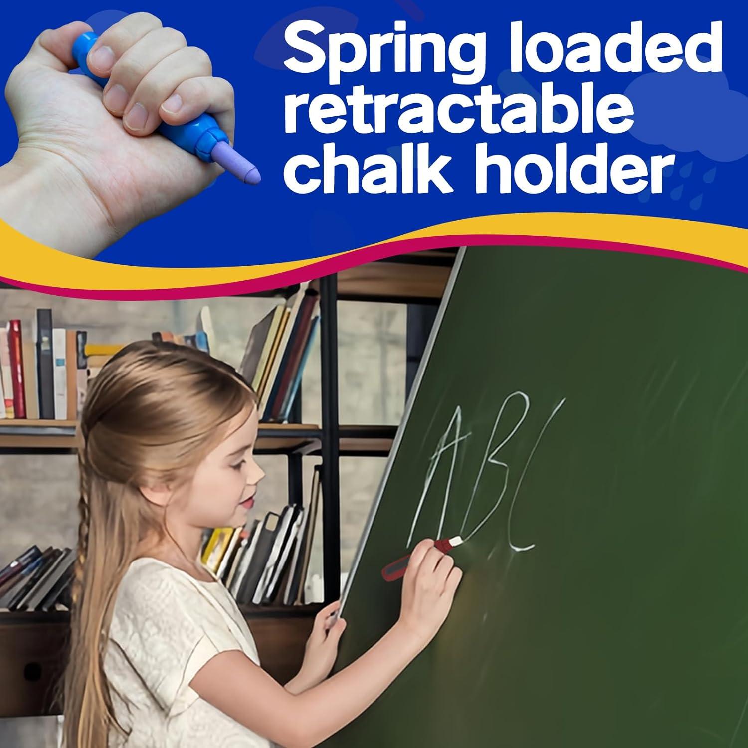 Tiza de Color Sin Polvo ciAmore 60PCS Lavable No Tóxica